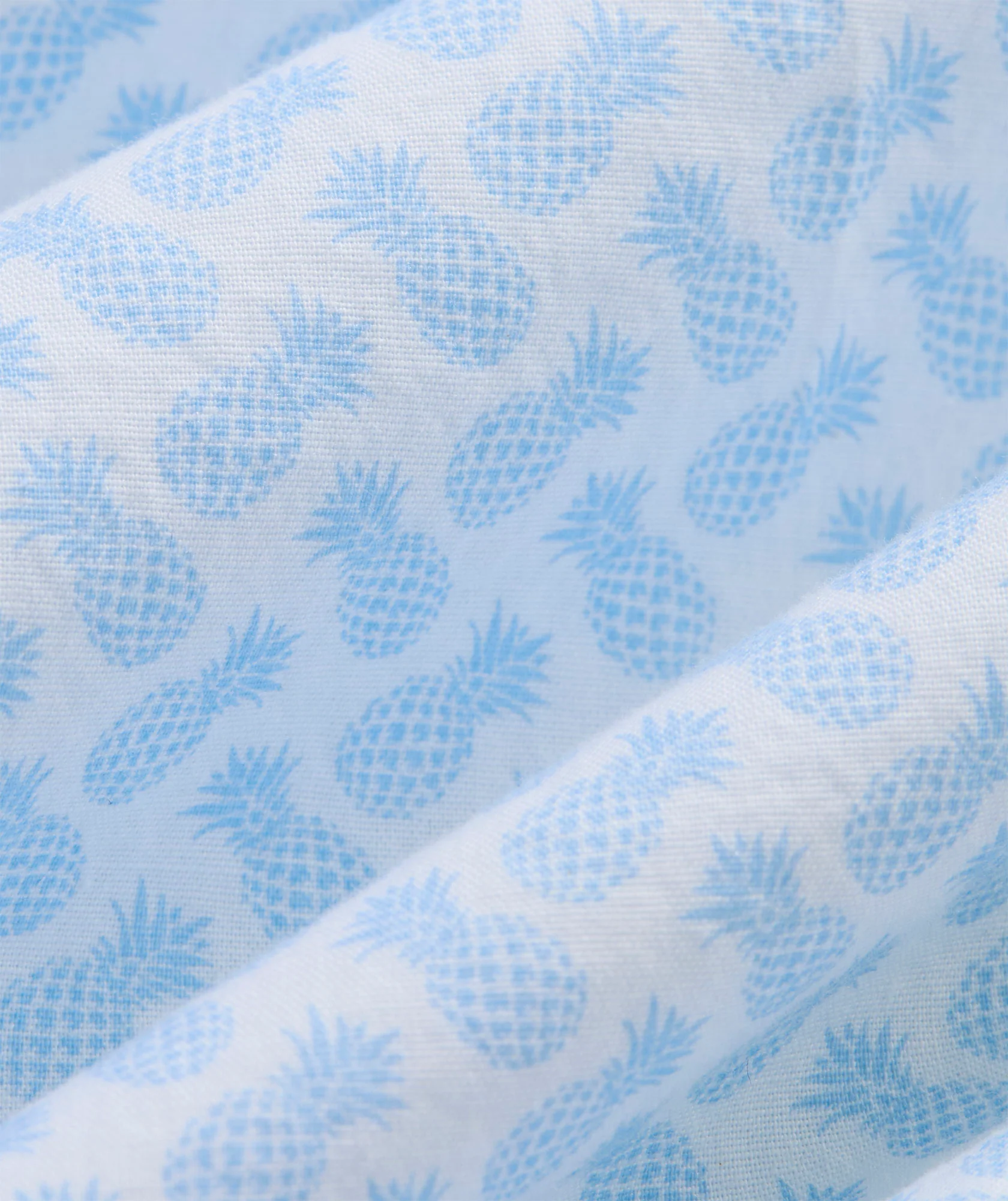 Vineyard Vines Mens Tossed Pineapple Cotton Madras Short-Sleeve Shirt - Image 3