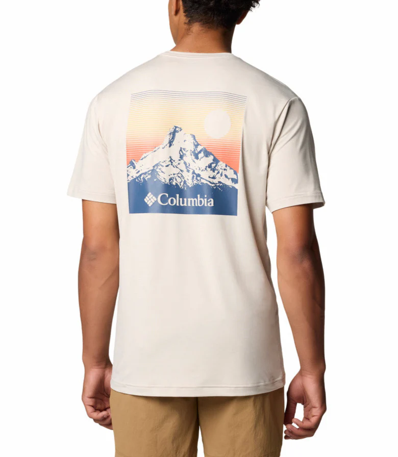 Columbia Mens Kwick Hike Back Graphic Short Sleeve T-Shirt