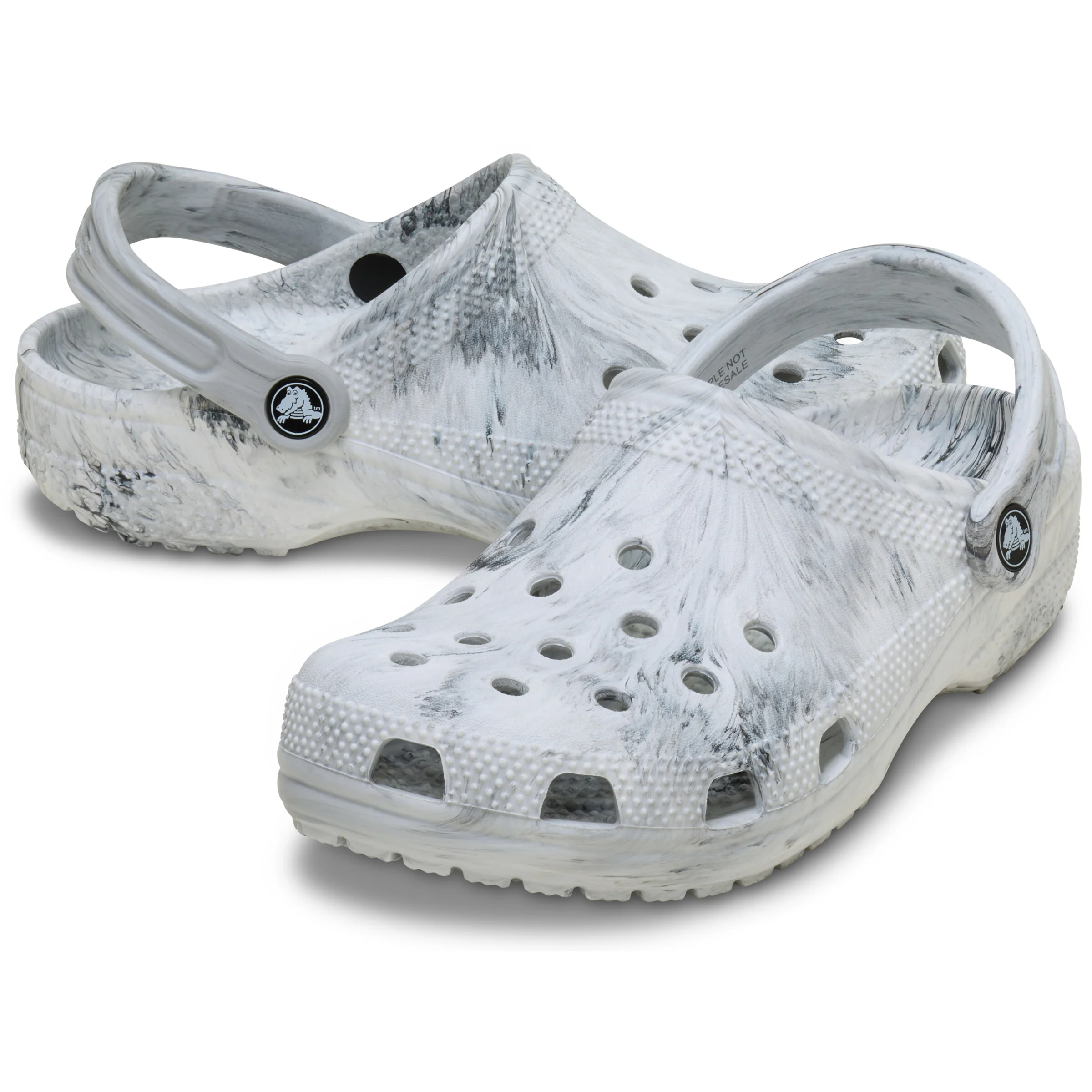 Crocs Classic Watercolor Marbled Clogs - Image 4
