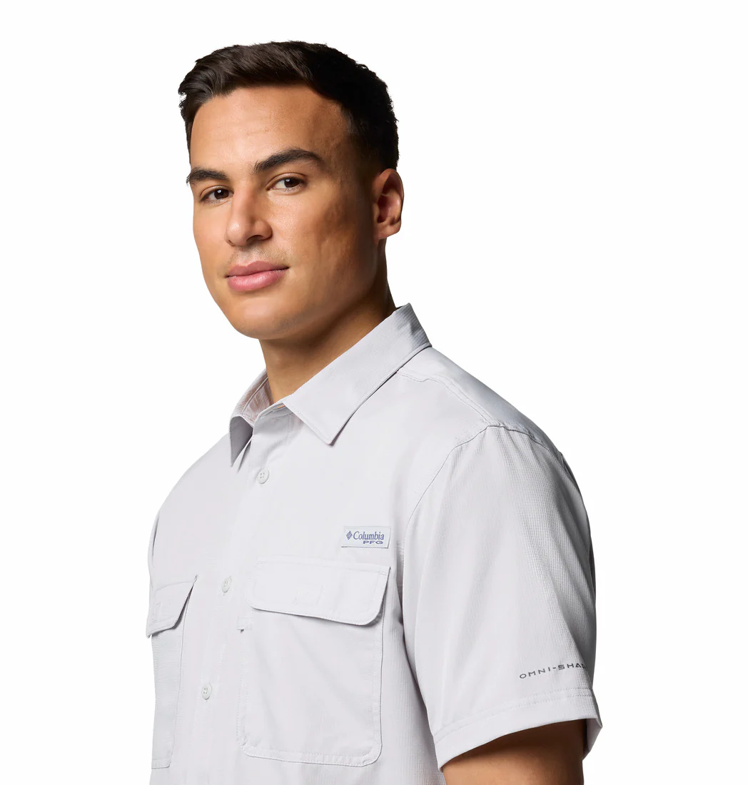 Columbia Mens PFG Backwater Short Sleeve Button Down Shirt - Image 4