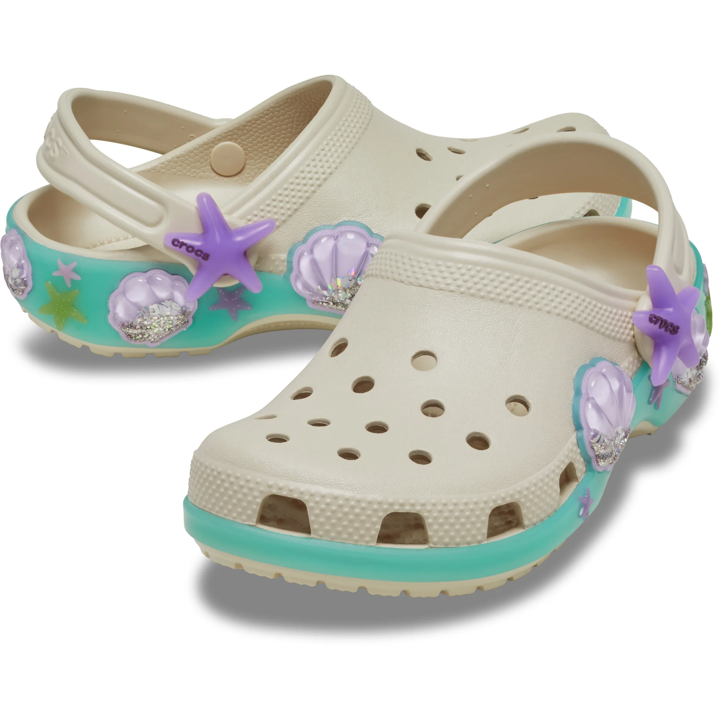 Crocs Toddler Classic Sea Sparkle Shaker Clogs - Image 2