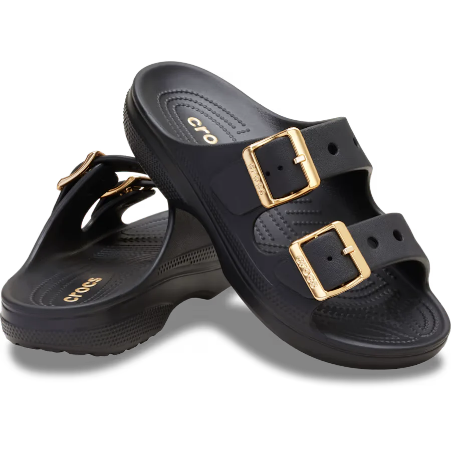 Crocs Womens Metallic Buckle Saturday Sandals - Image 2