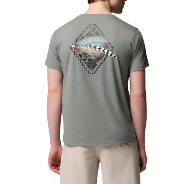 Columbia Mens PFG Diamond Fly Short Sleeve T-Shirt - Image 2