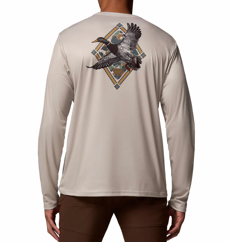 Columbia Mens PHG Terminal Shot Diamond Long Sleeve Shirt - Image 2
