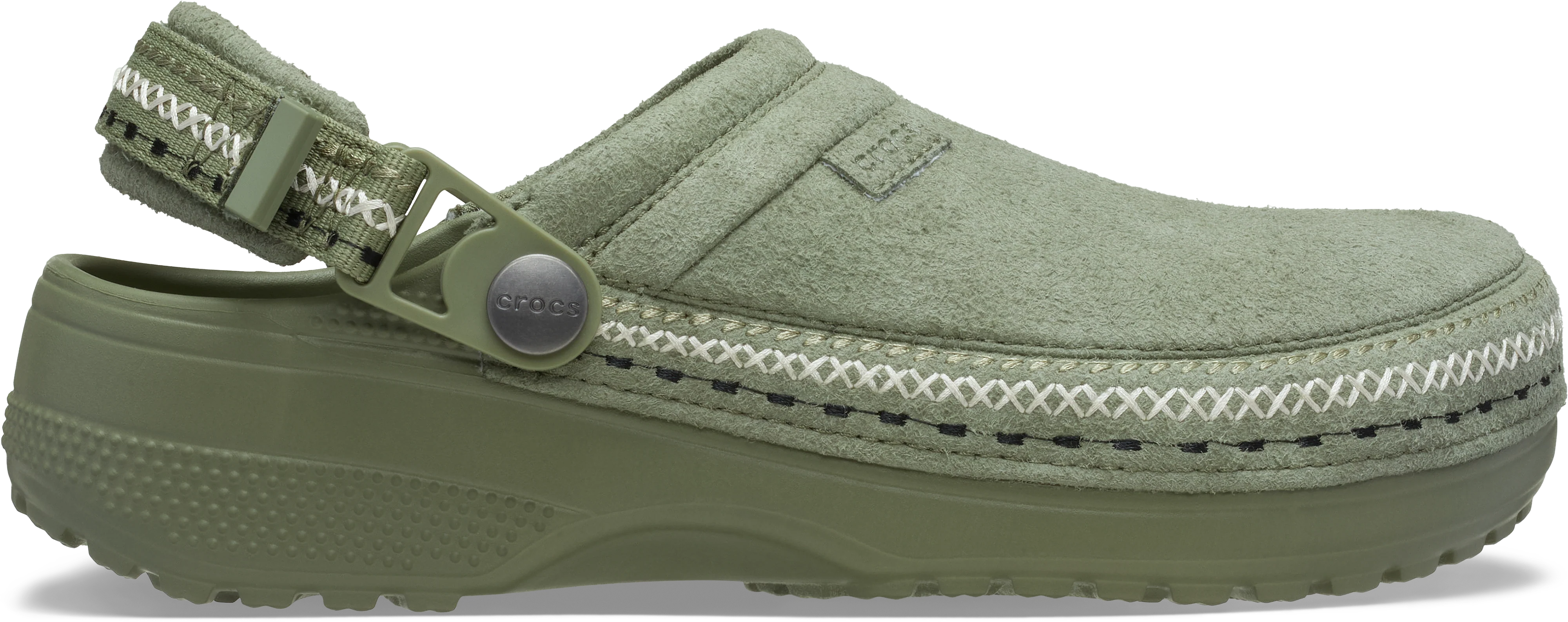 Crocs Crafted Vegan Suede Stitch Clogs