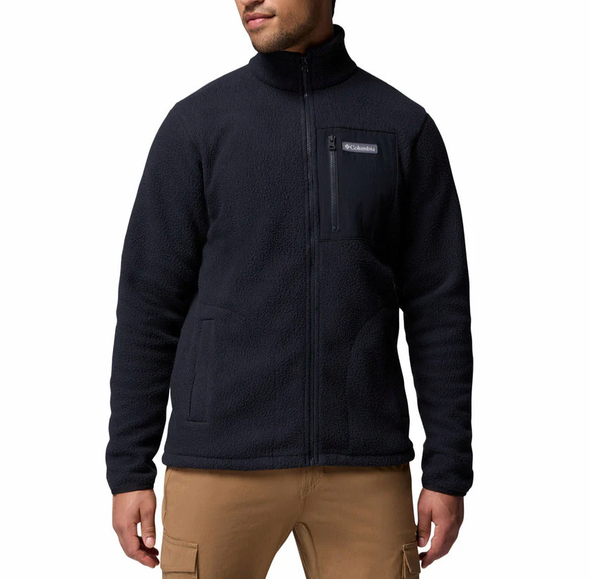 Columbia Mens Jasper Ridge Pebbled Full Zip Fleece Jacket