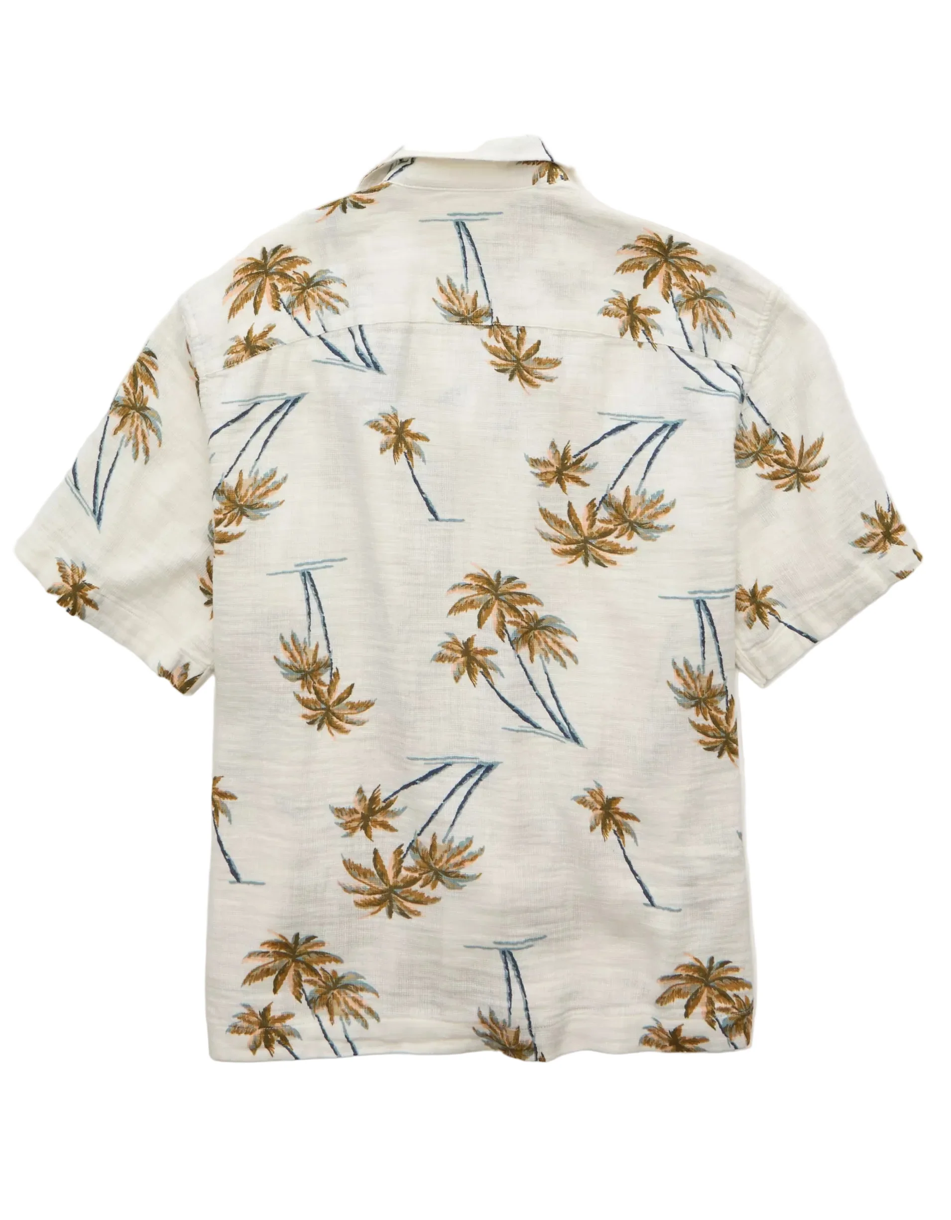 American Eagle Mens AE Relaxed Short-Sleeve Button-Up Shirt - Image 2