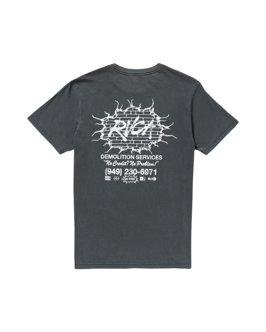 RVCA Mens Demo Short Sleeve T-Shirt - Image 2