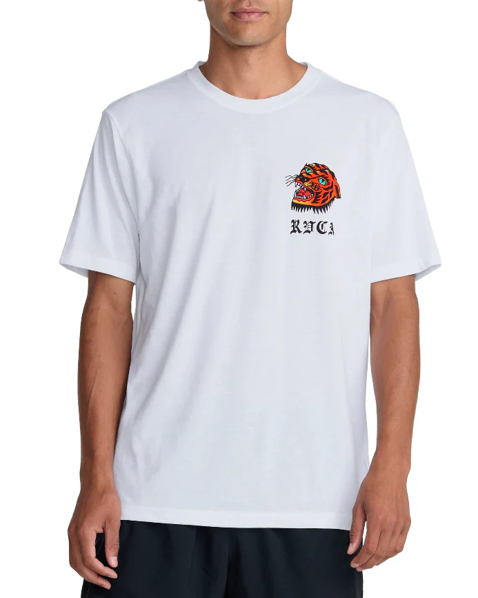 RVCA Mens Kaleb Tiger Short Sleeve T-Shirt - Image 3