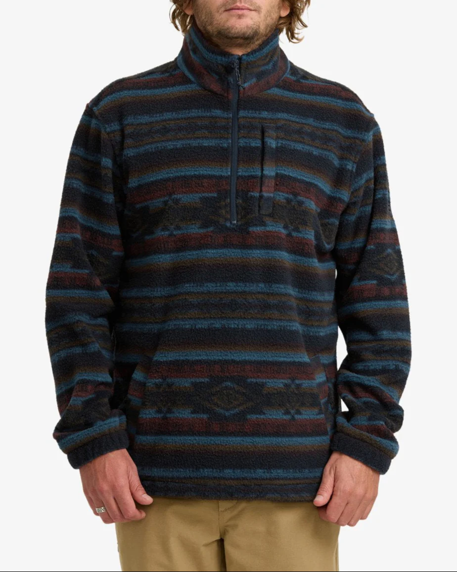 Billabong Mens Boundary Mock 1/4 Zip Sweatshirt