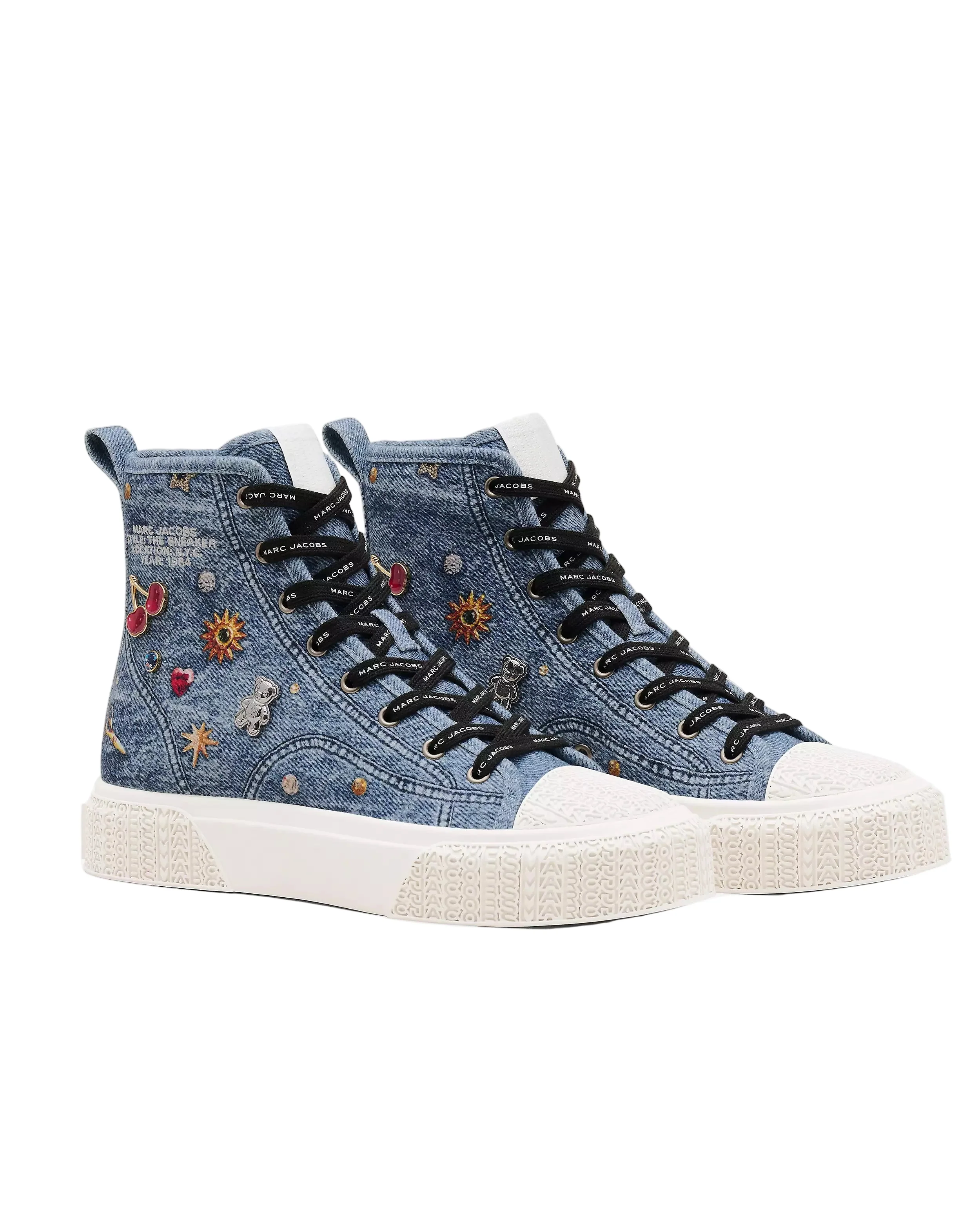 Marc Jacobs Womens The Trinket Charm High Top Sneakers - Image 3