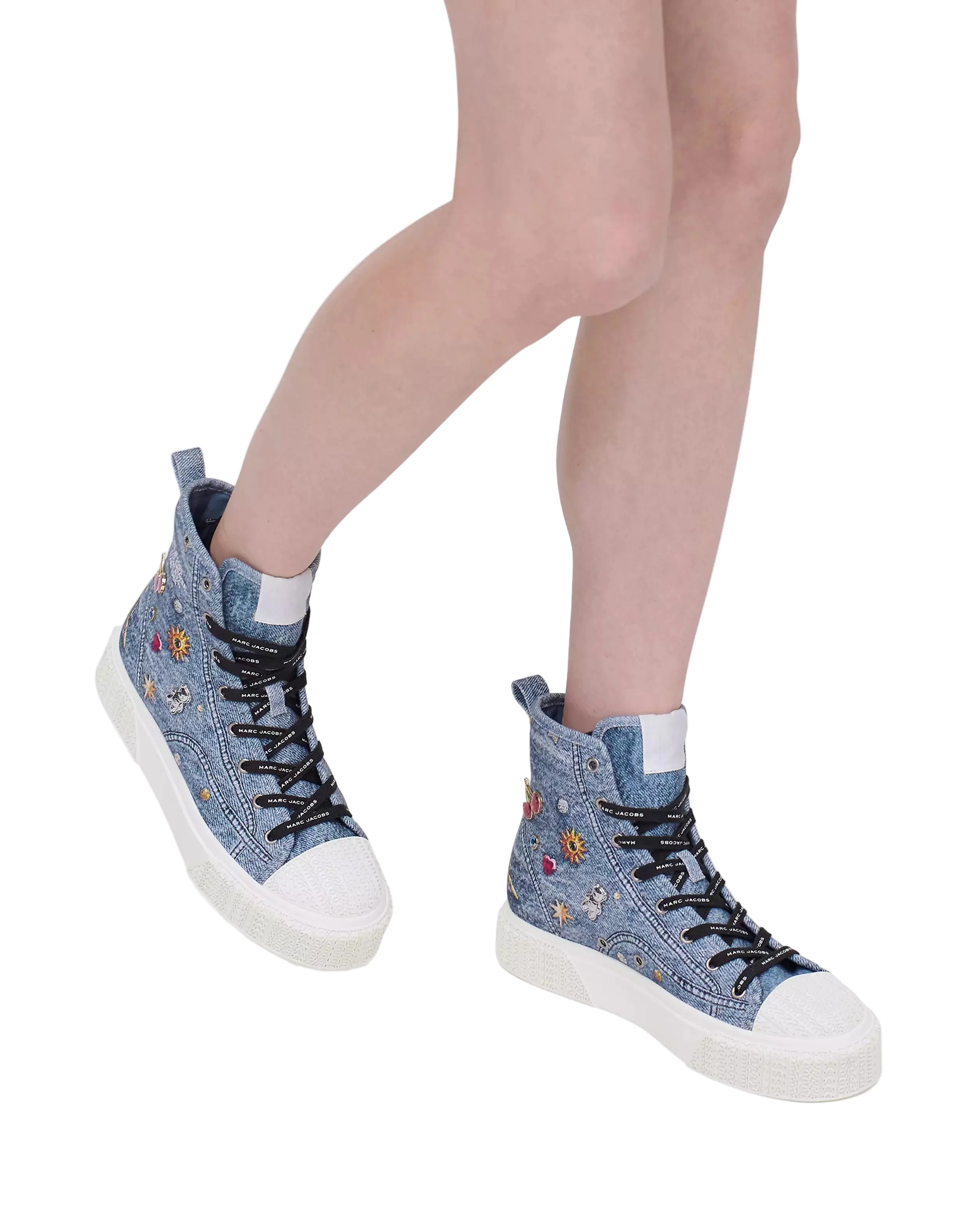 Marc Jacobs Womens The Trinket Charm High Top Sneakers - Image 7
