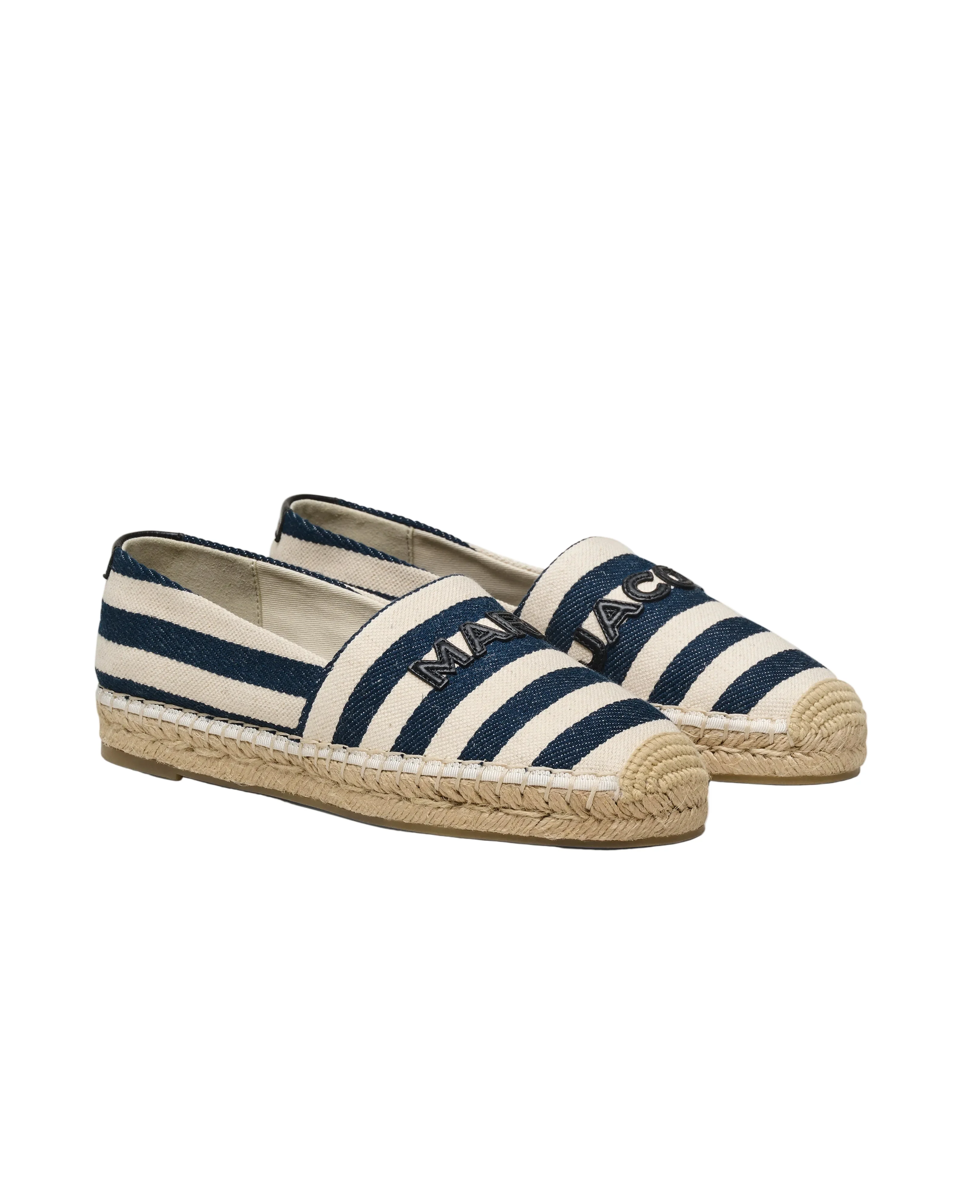 Marc Jacobs Womens The Stripe Canvas Espadrille Shoes - Image 3