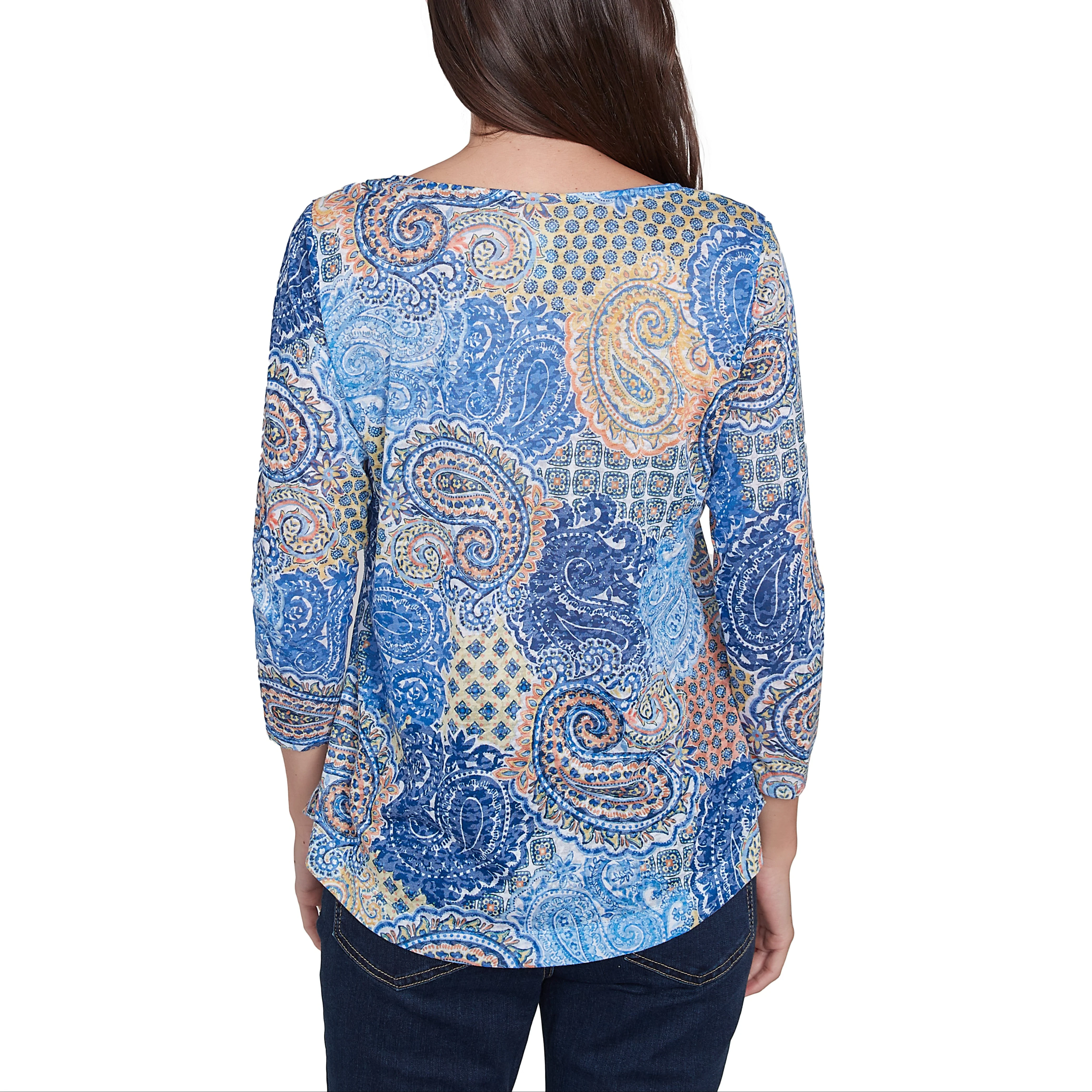 Ruby Rd. Womens 3/4 Sleeve Knit Top - Image 2