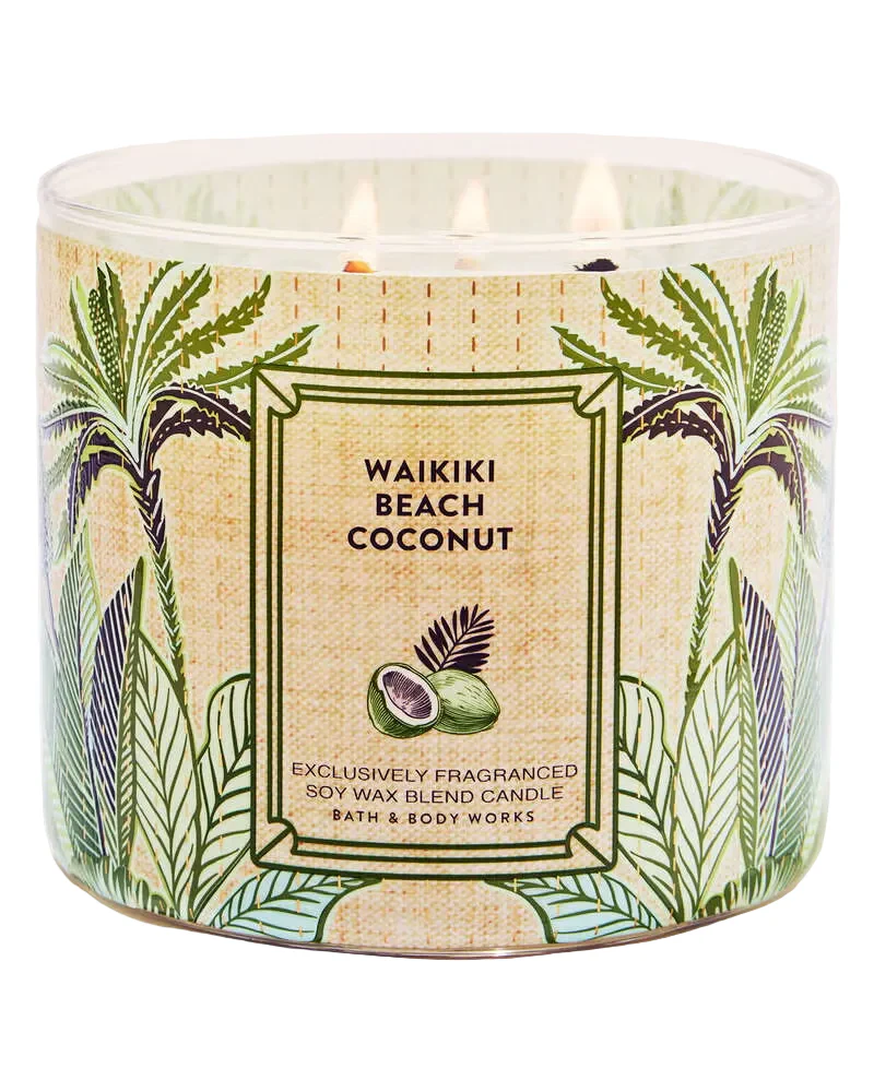 Bath & Body Works 3-Wick Candle - Waikiki Beach Coconut