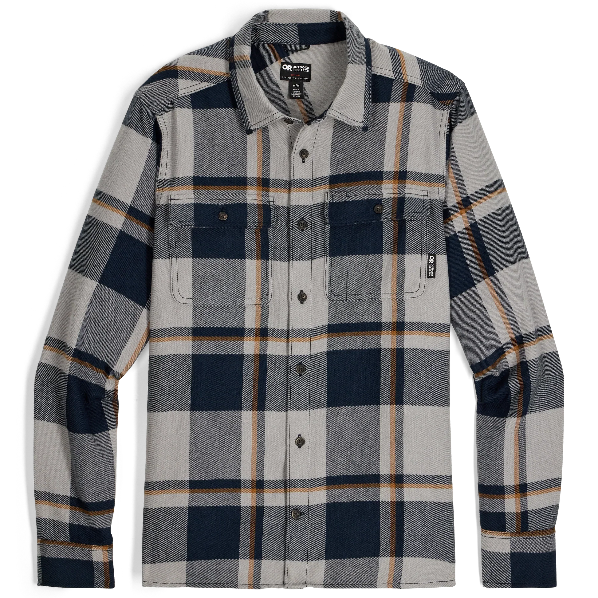 Outdoor Research Mens Feedback Flannel Twill Long Sleeve Shirt - Image 2