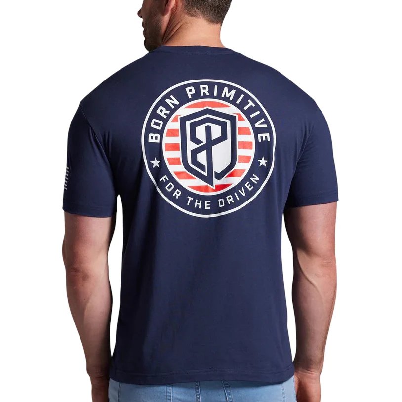 Born Primitive Mens For The Drive Patriot Short Sleeve T-Shirt - Image 2