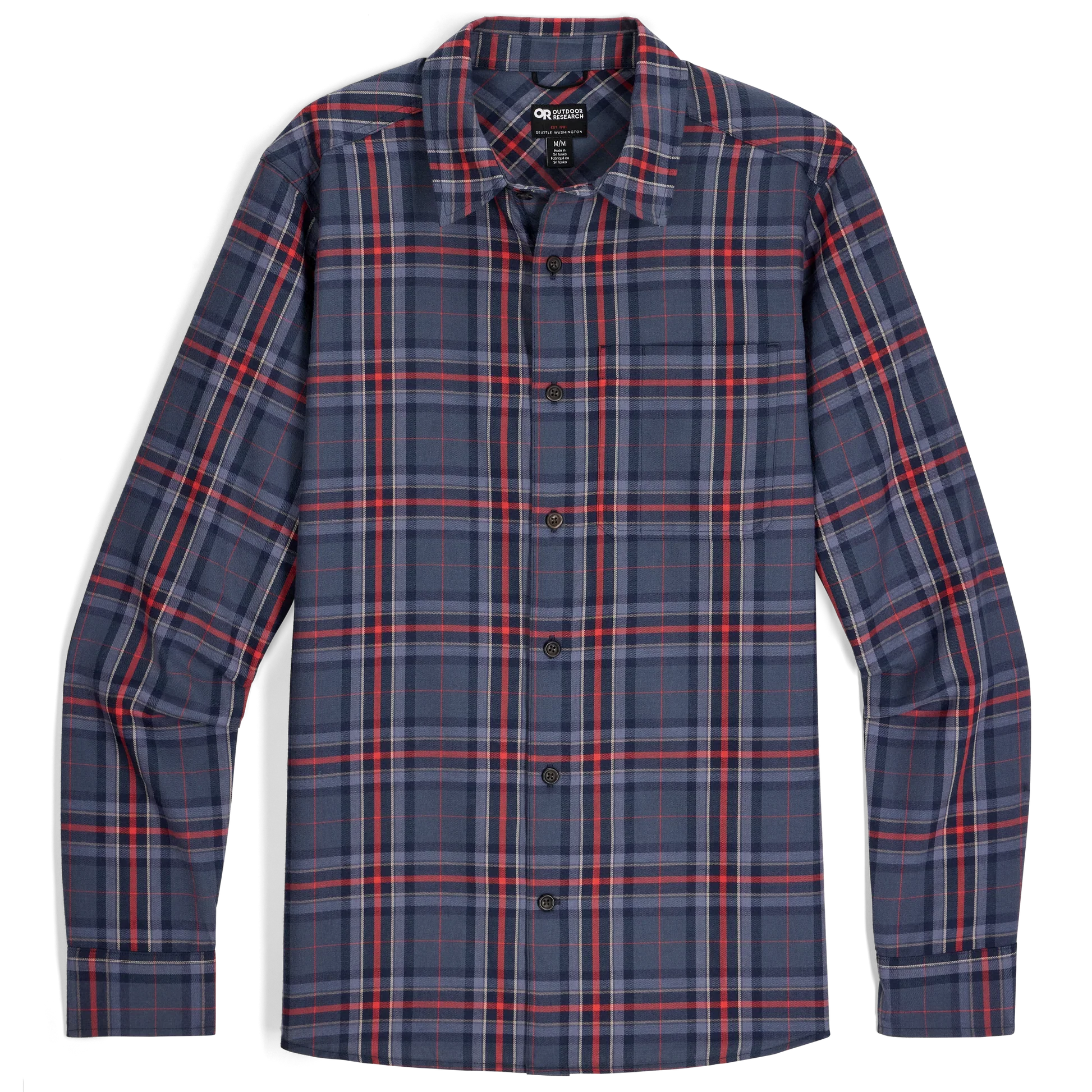 Outdoor Research Mens Ravenna Flannel Long Sleeve Shirt