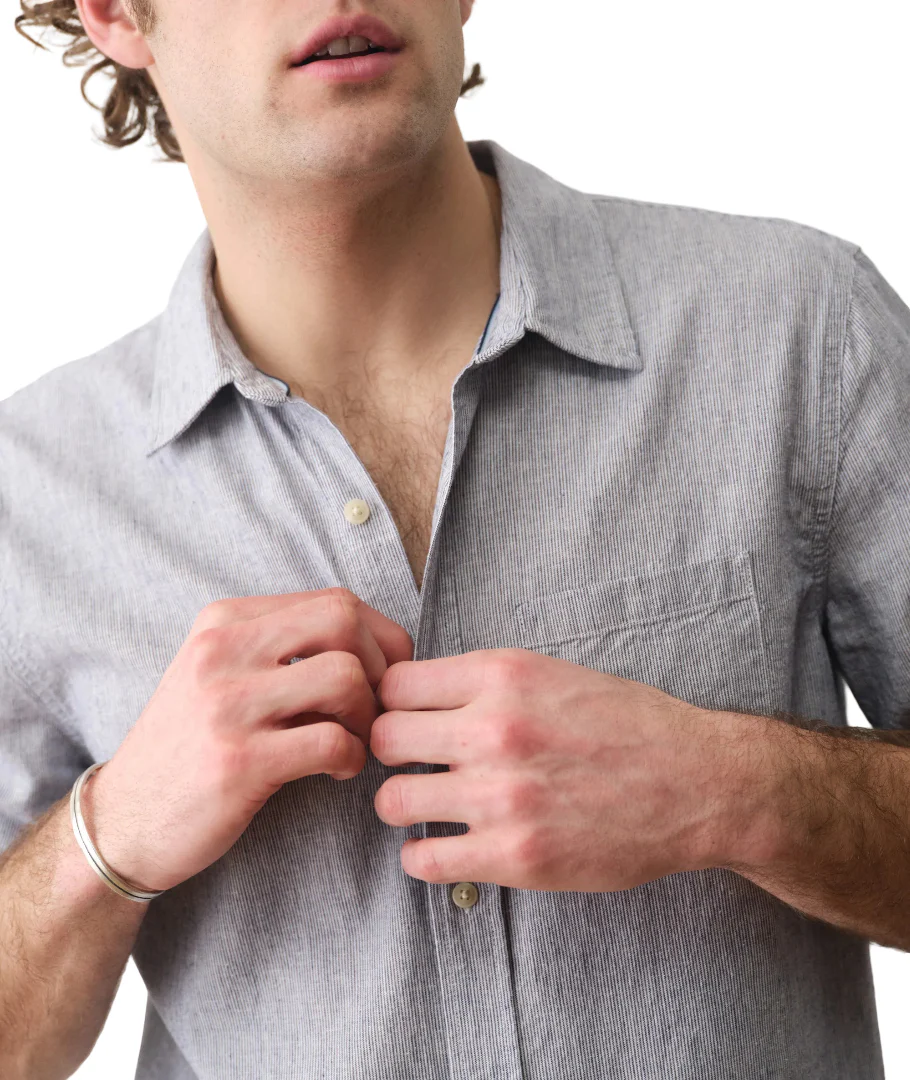 Marine Layer Mens Better-Than-Linen Short Sleeve Shirt - Image 3