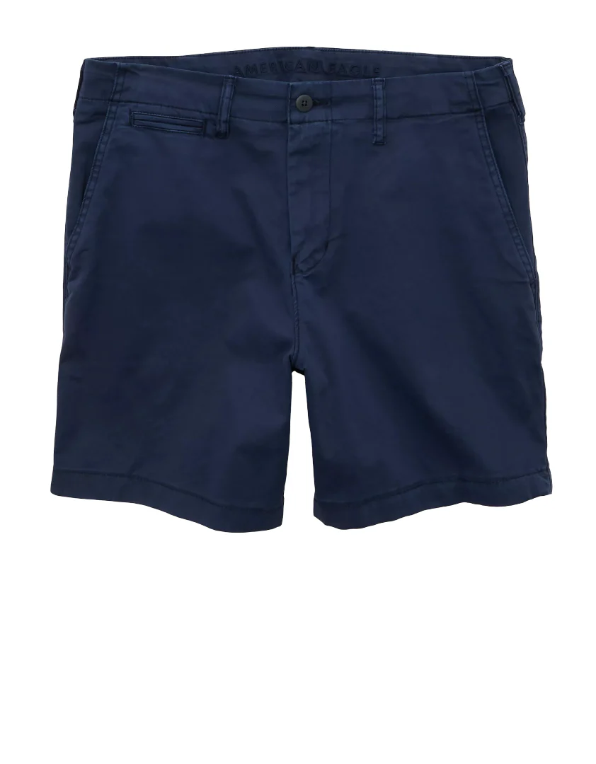 American Eagle Mens AE 7" Flex Khaki Shorts