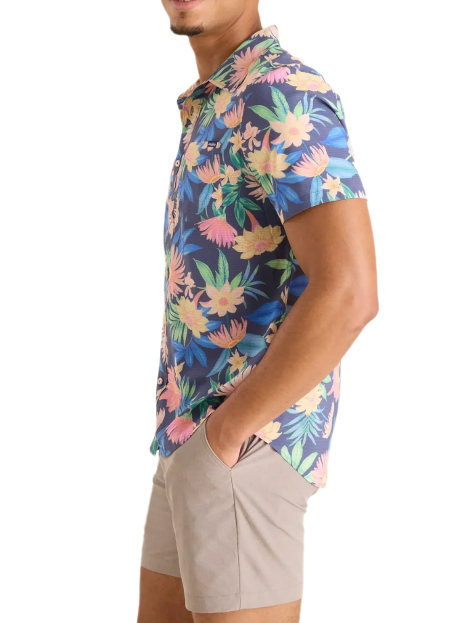 Chubbies Mens The Big Bloomer Breezetech Button-Up Shirt - Image 3