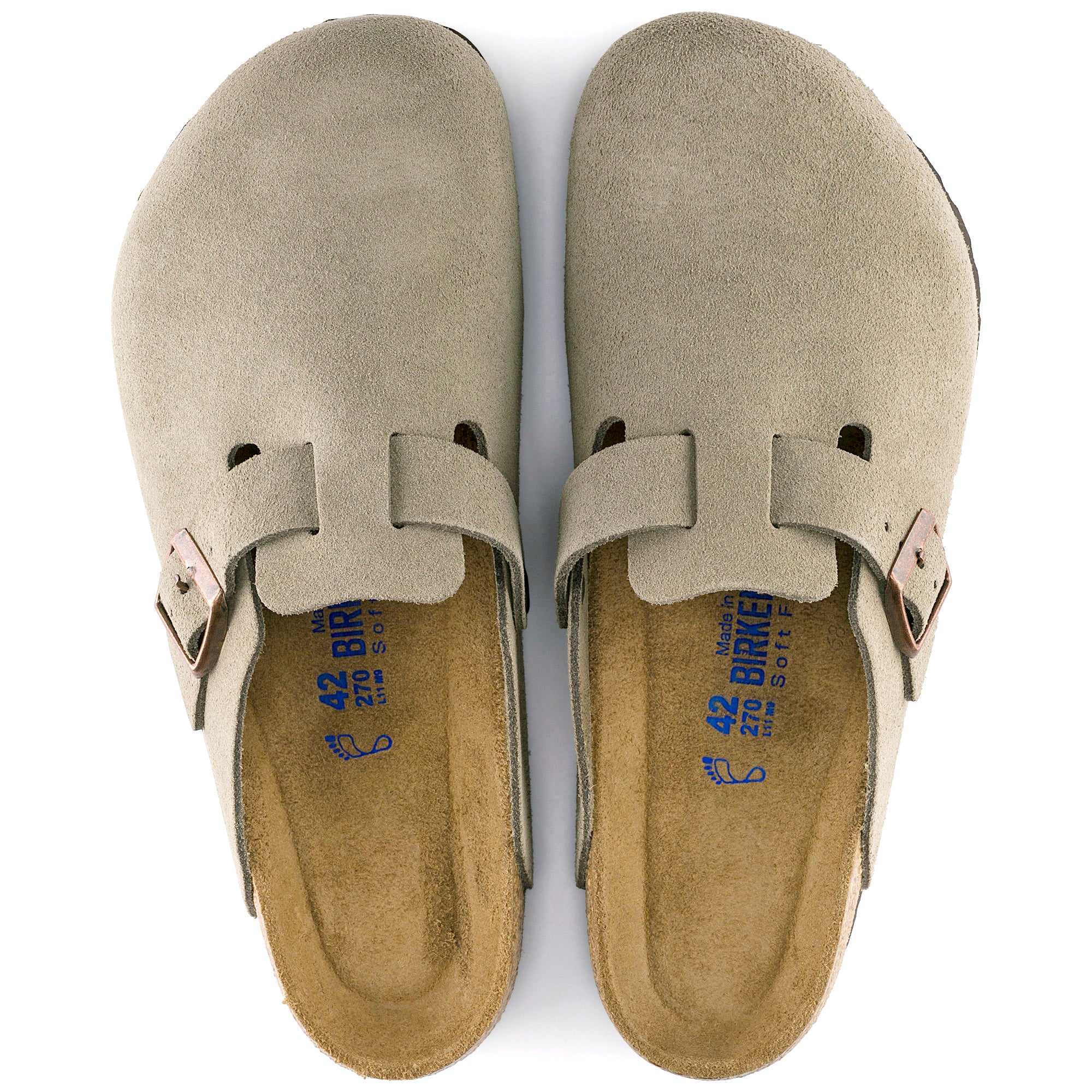 Birkenstock Boston Soft Footbed Suede Leather Clogs - Narrow - Image 3