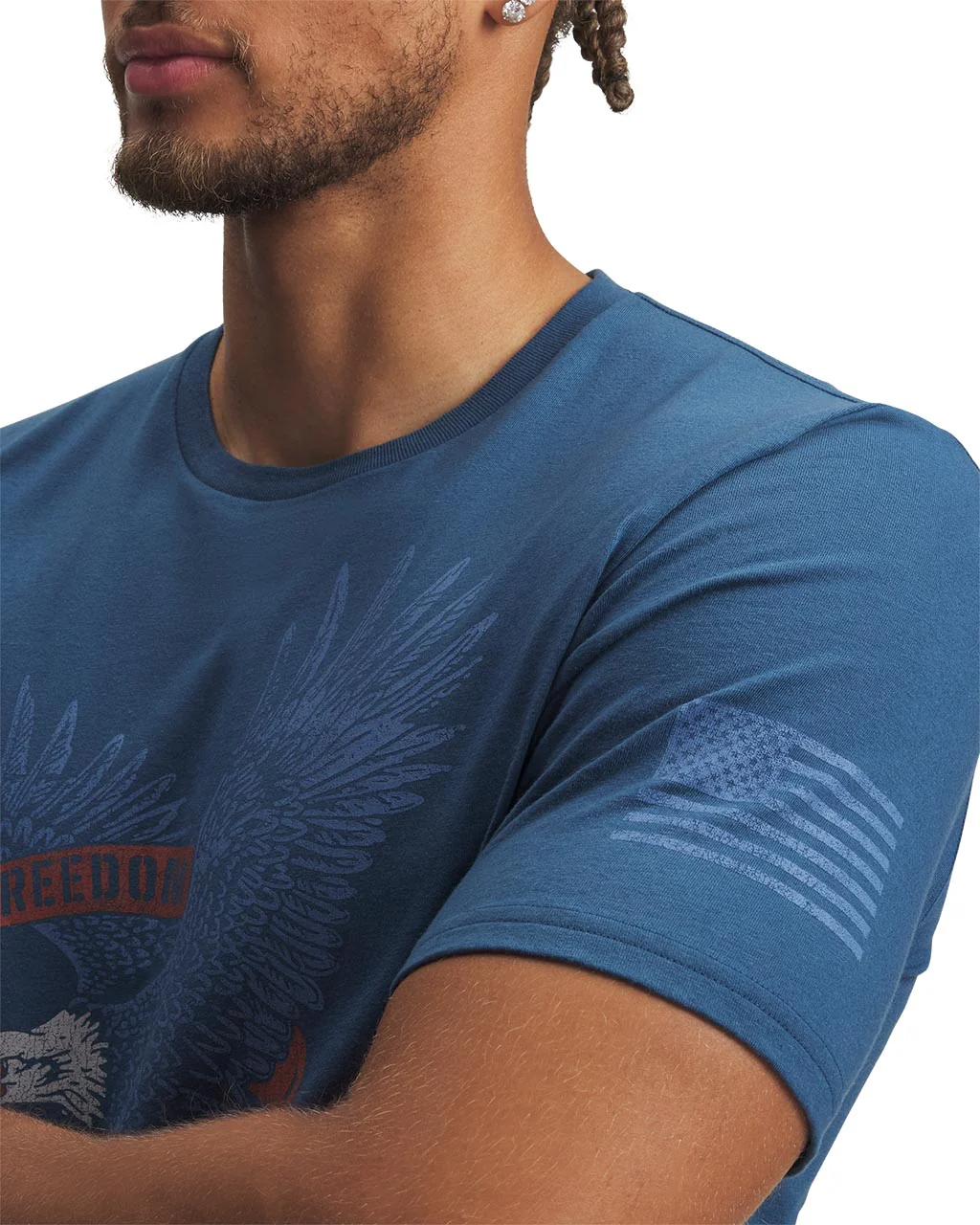 Under Armour Mens UA Freedom Eagle Short Sleeve T-Shirt - Image 3