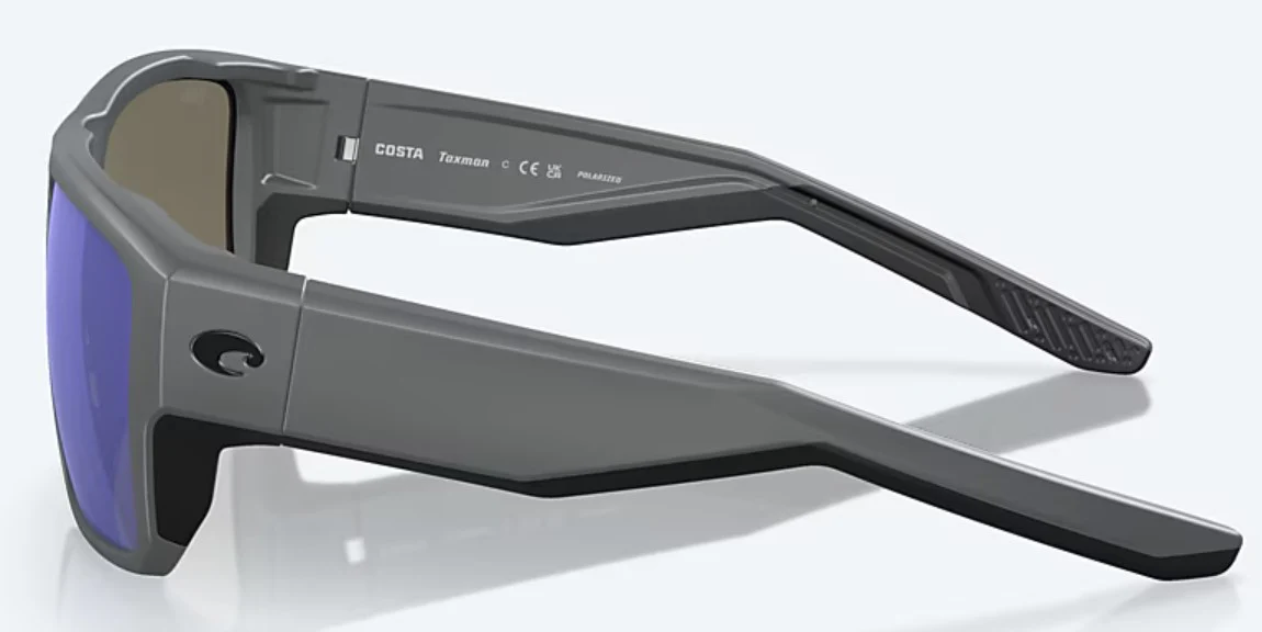Costa Del Mar Mens Taxman Matte Gray - Blue Mirror Lenses - Polarized Sunglasses - Image 3