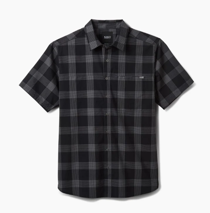 5.11 Men's Tactical Wyatt Short Sleeve Plaid Shirt