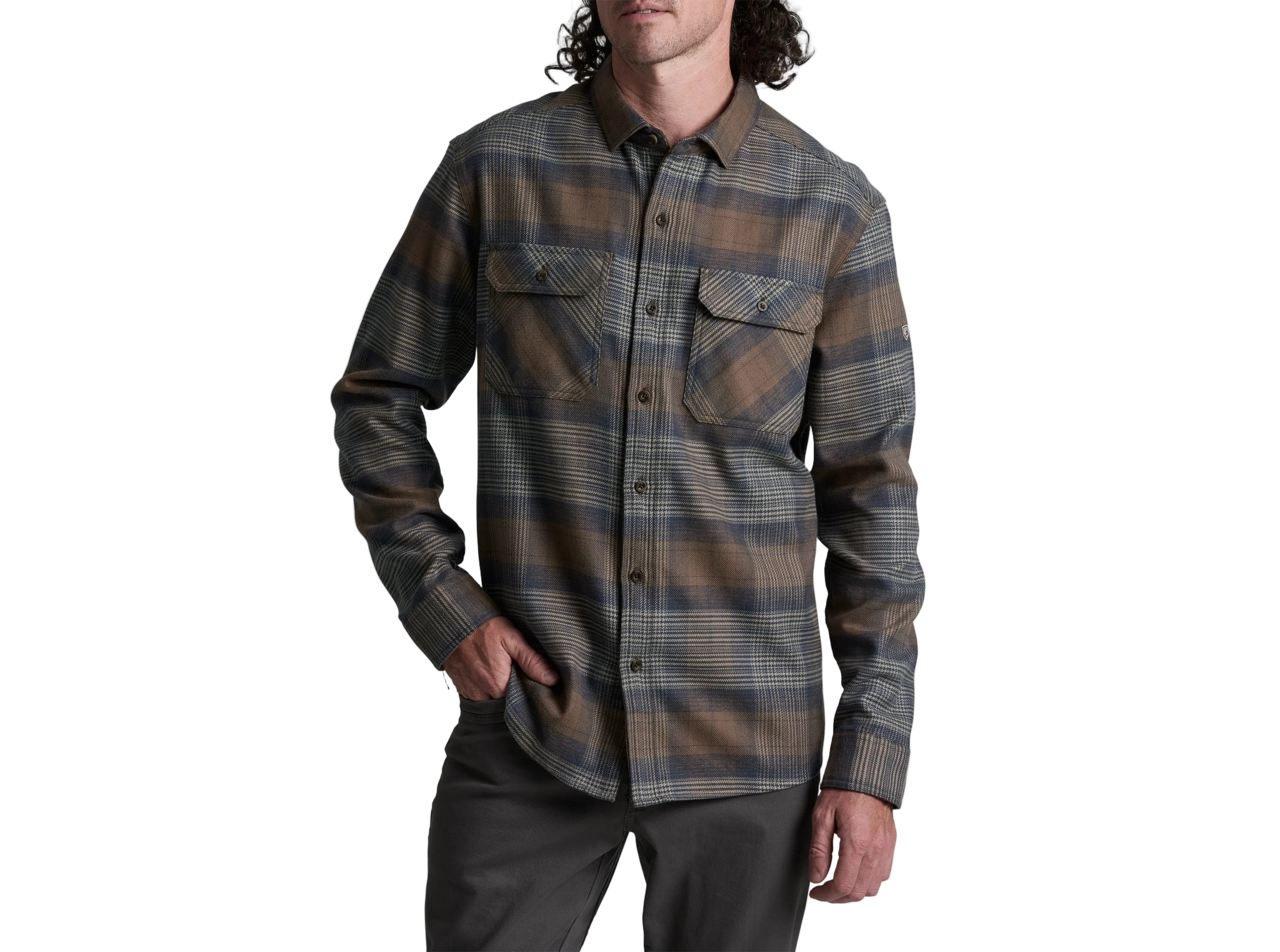 KÜHL Mens Rydr Long Sleeve Flannel Shirt