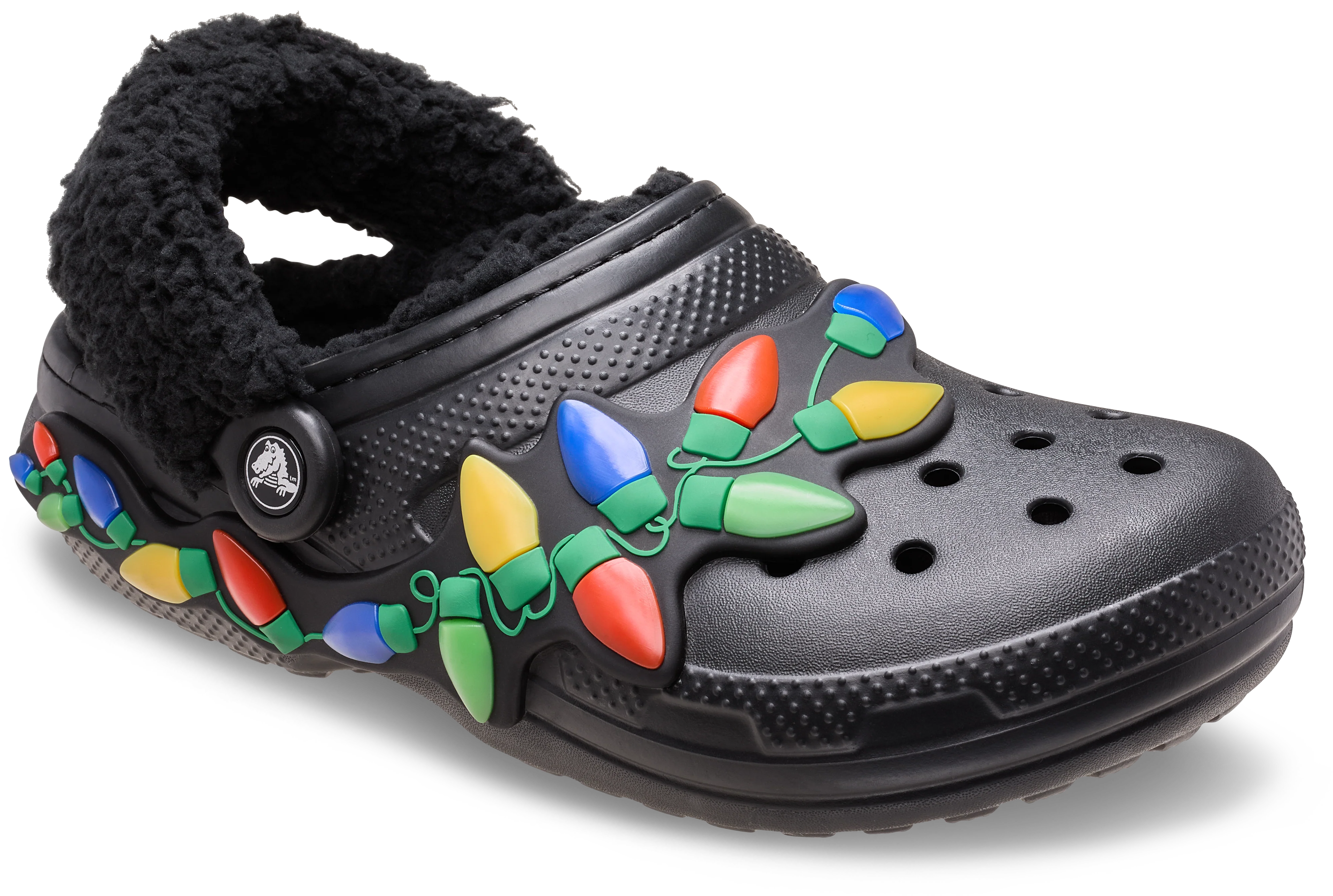Crocs Classic Lined Holiday Lights Clogs - Image 3
