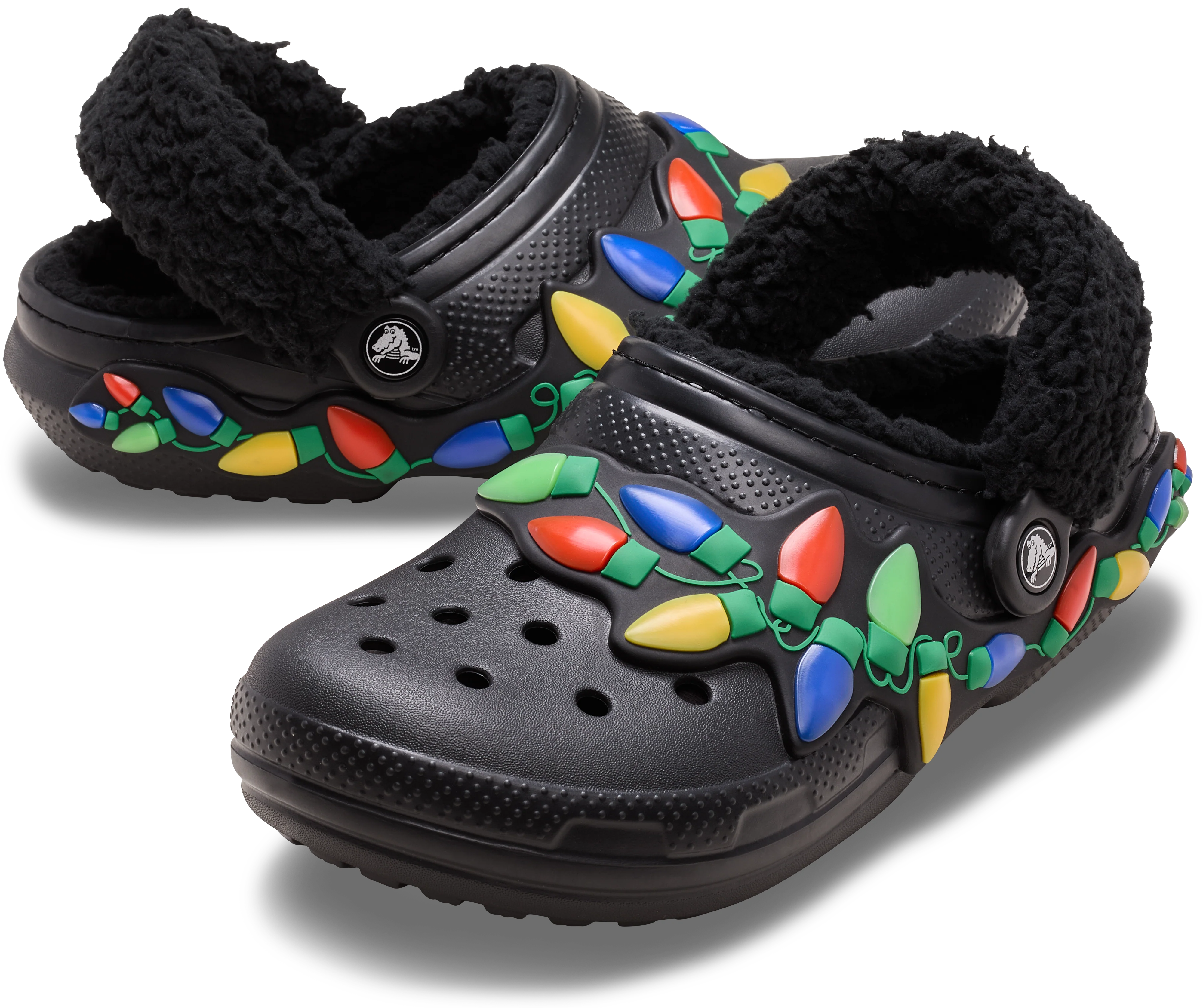 Crocs Classic Lined Holiday Lights Clogs - Image 4
