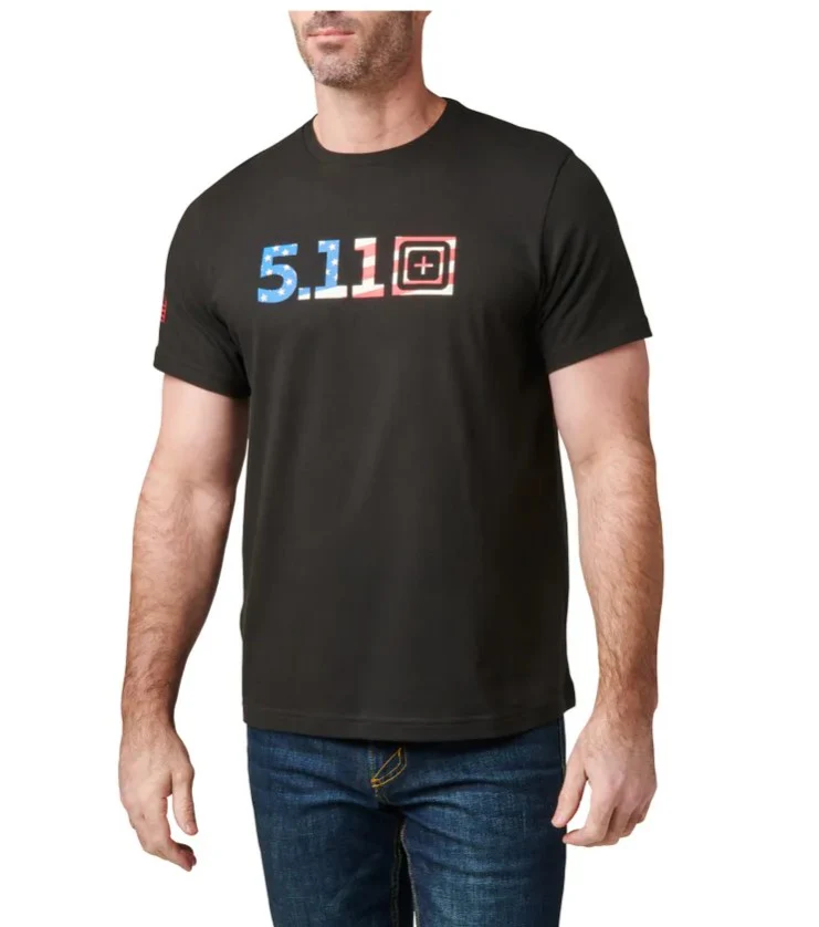 5.11 Mens USA Flag Fill T-Shirt