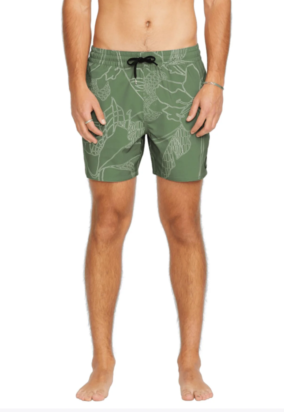 Volcom Mens Lido Print 16" Swim Trunks