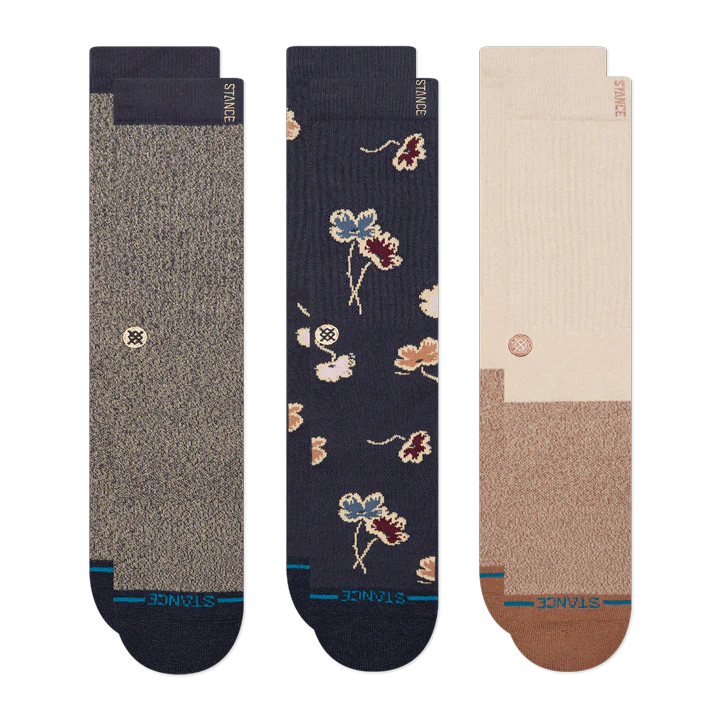 Stance Mens Botanical Bliss Butter Blend Crew Socks - 3 Pack