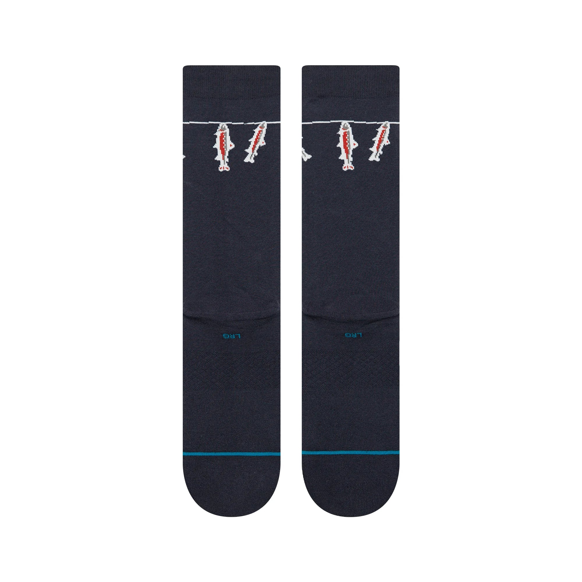 Stance Mens Gone Fishin Cotton Crew Light Cushion Socks - Image 3