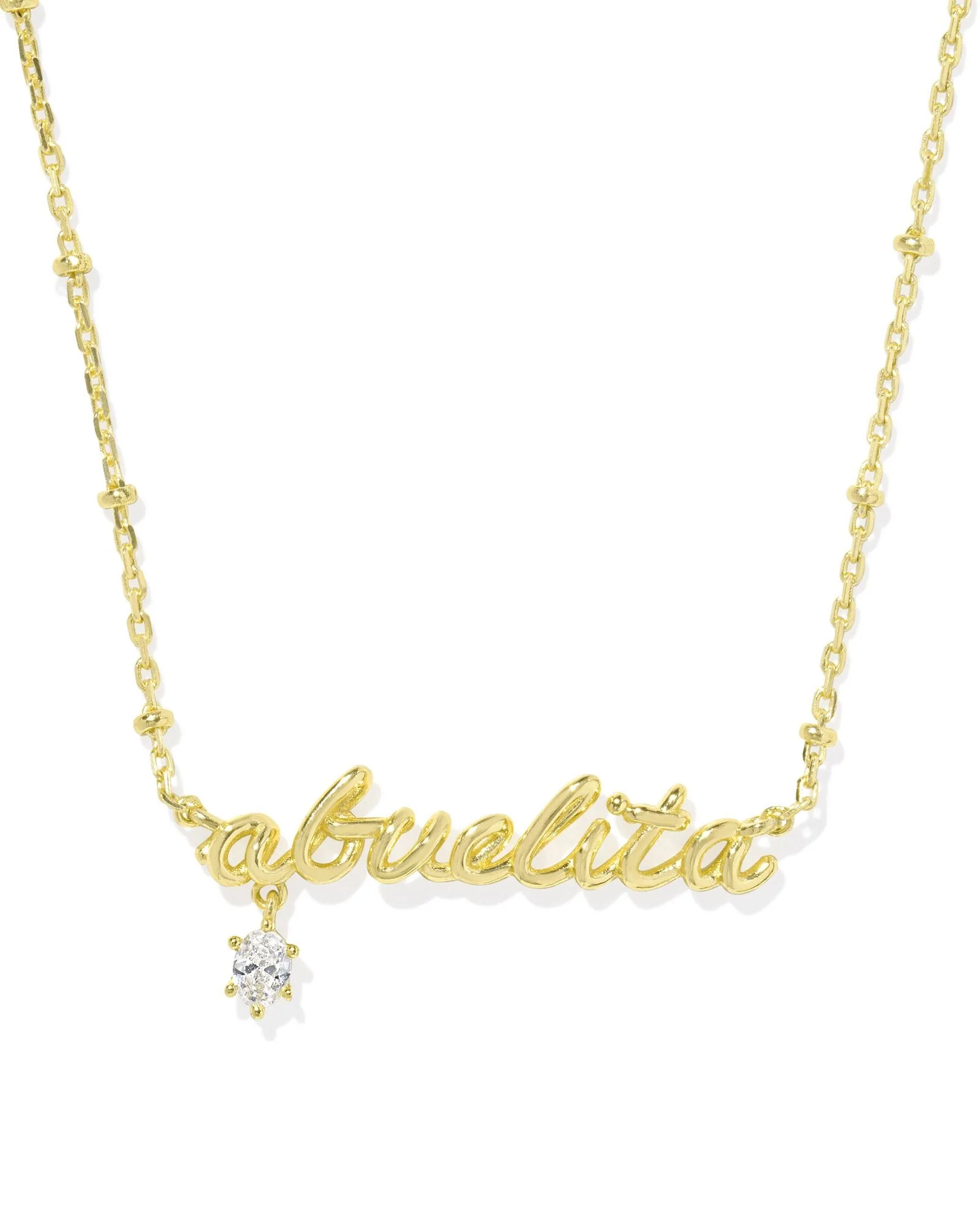 Kendra Scott Abuelita Crystal Short Pendant Necklace - Gold Plated