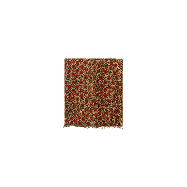 Patricia Nash Ochre Vegan Tan Trim Scarf - Image 3