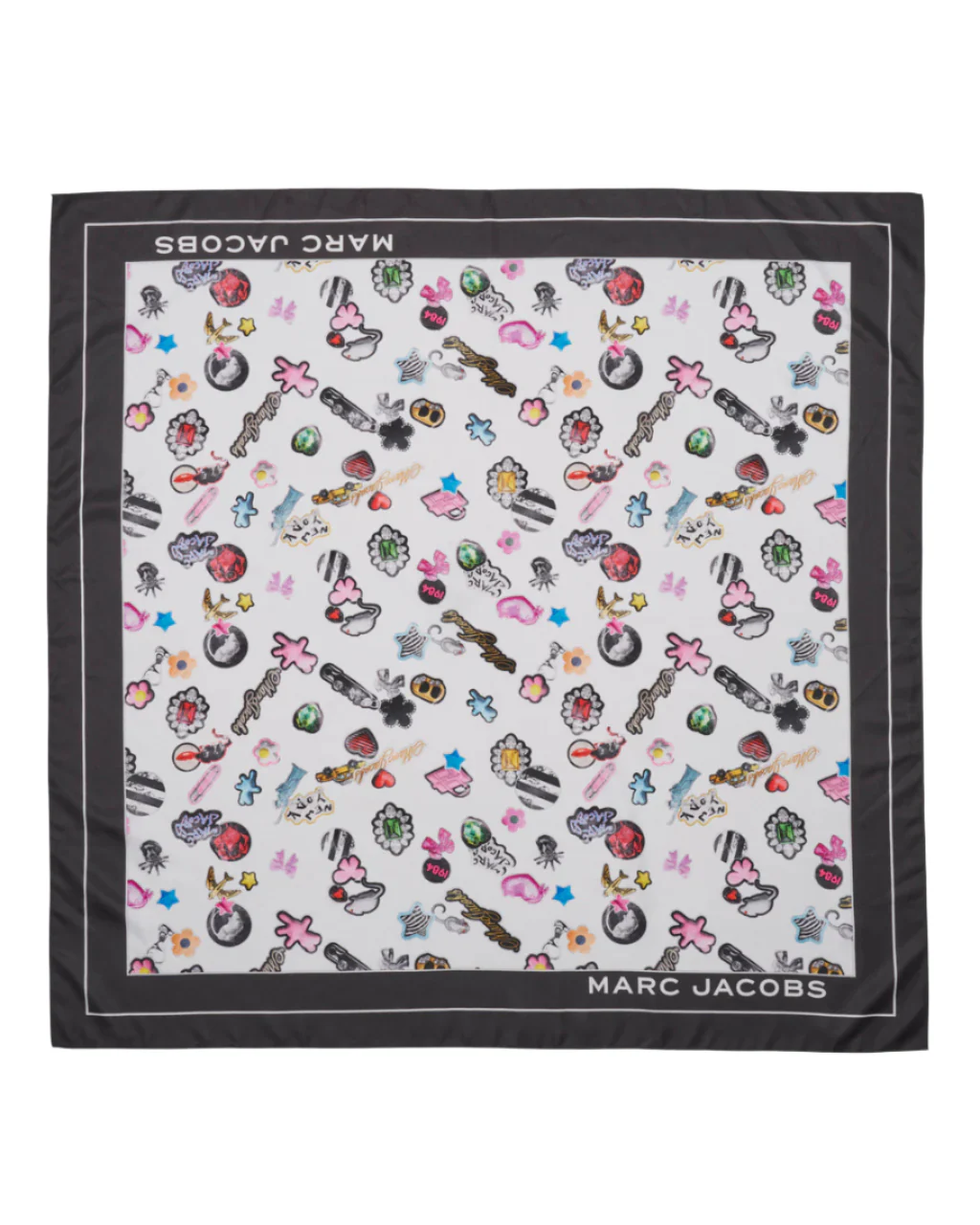 Marc Jacobs The Sticker Print Scarf