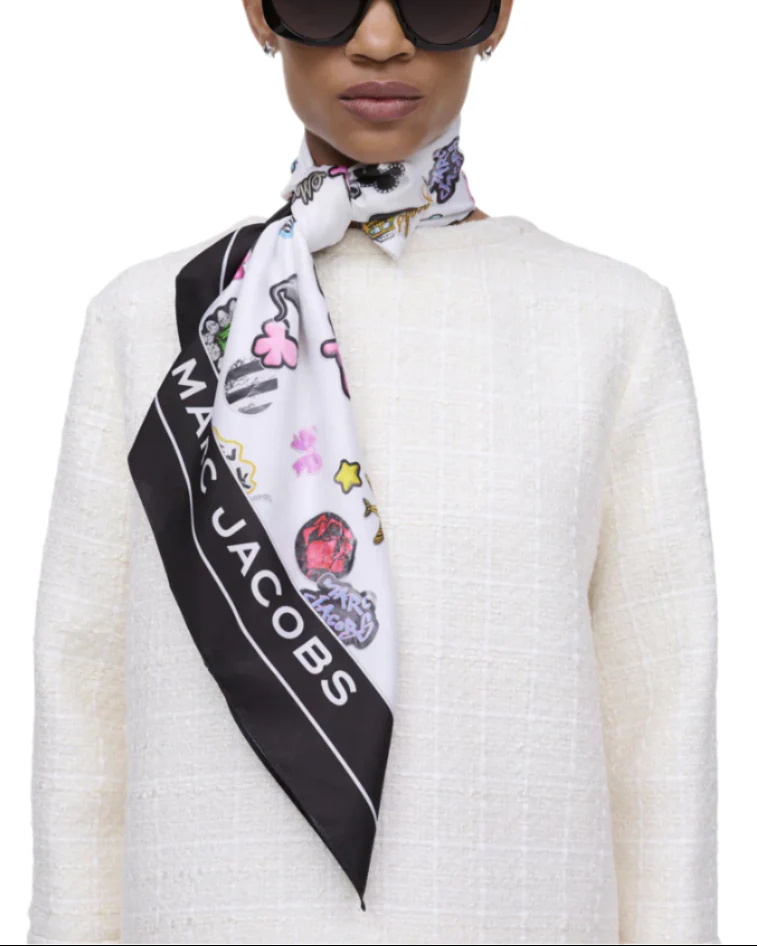 Marc Jacobs The Sticker Print Scarf - Image 3