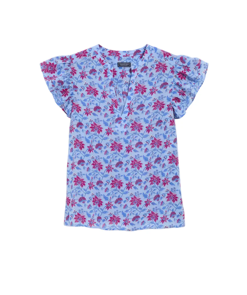 Vineyard Vines Womens Adare Popover Top