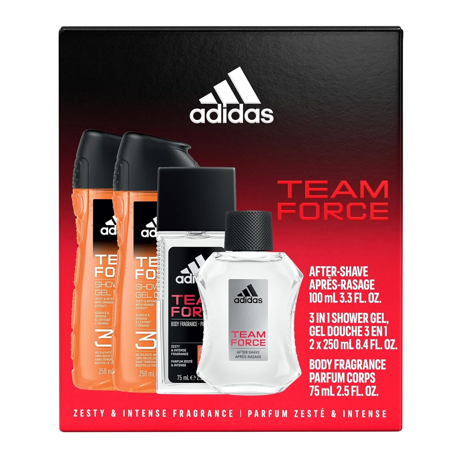 adidas Team Force 4-Piece Gift Set - Image 2
