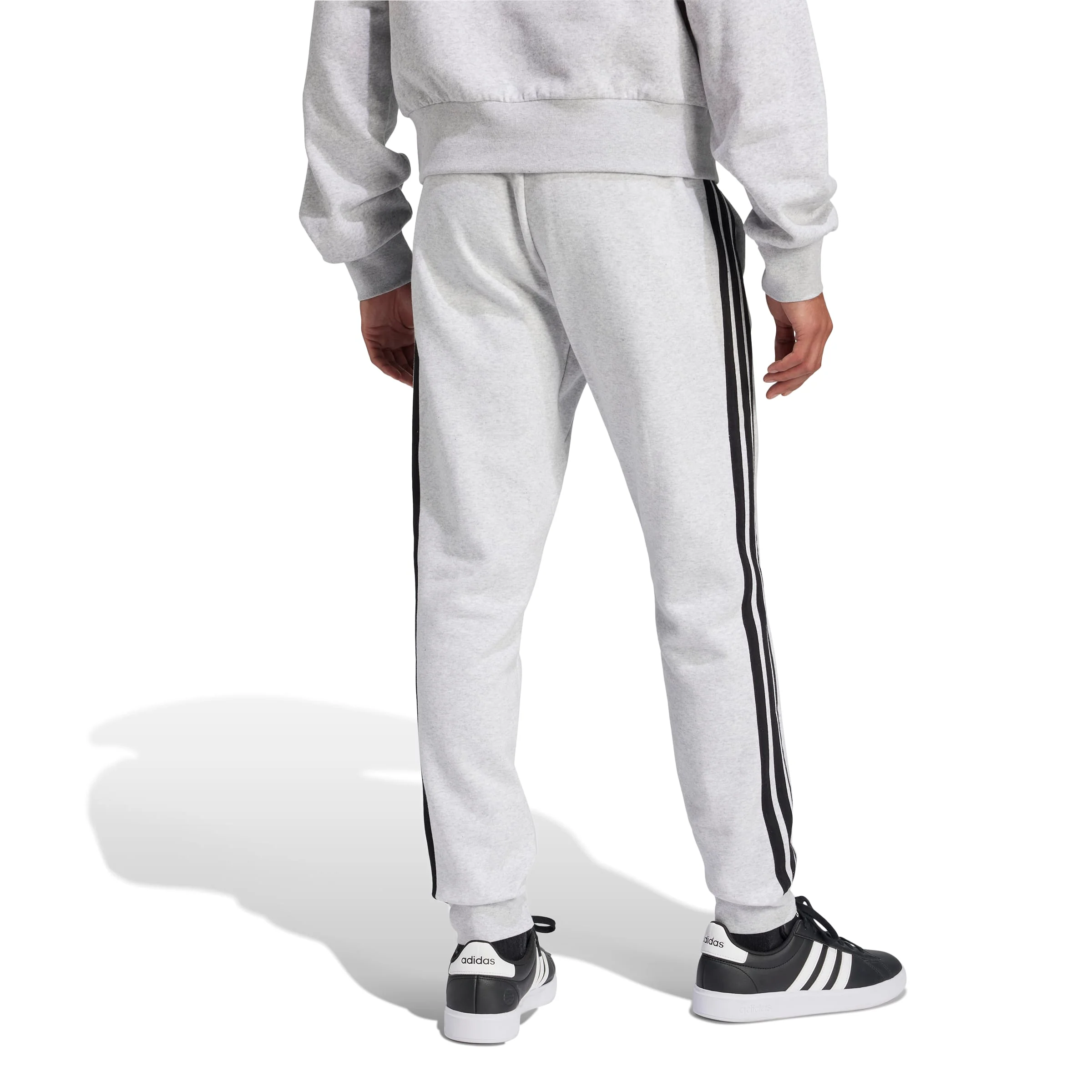 adidas Mens Essentials 3-Stripes Fleece Joggers - Image 3