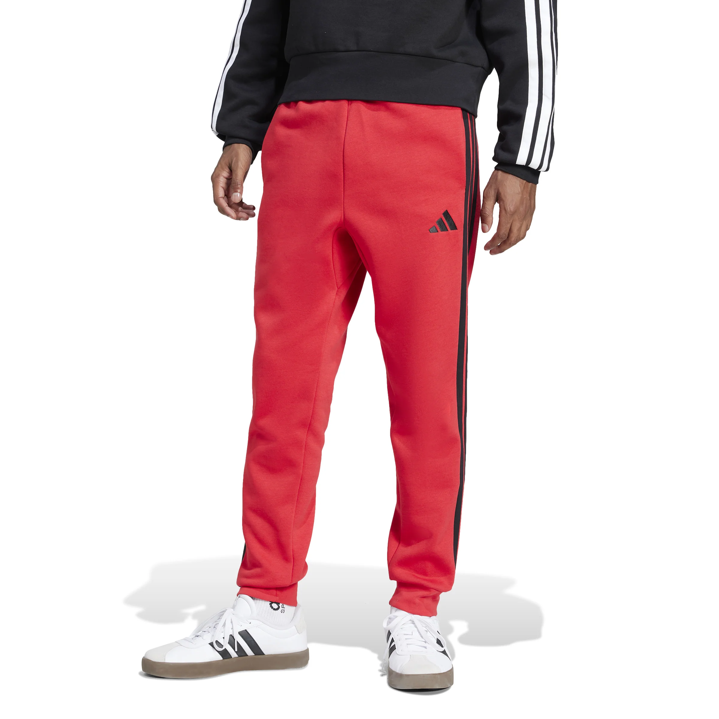 adidas Mens Essentials 3-Stripes Fleece Joggers - Image 2