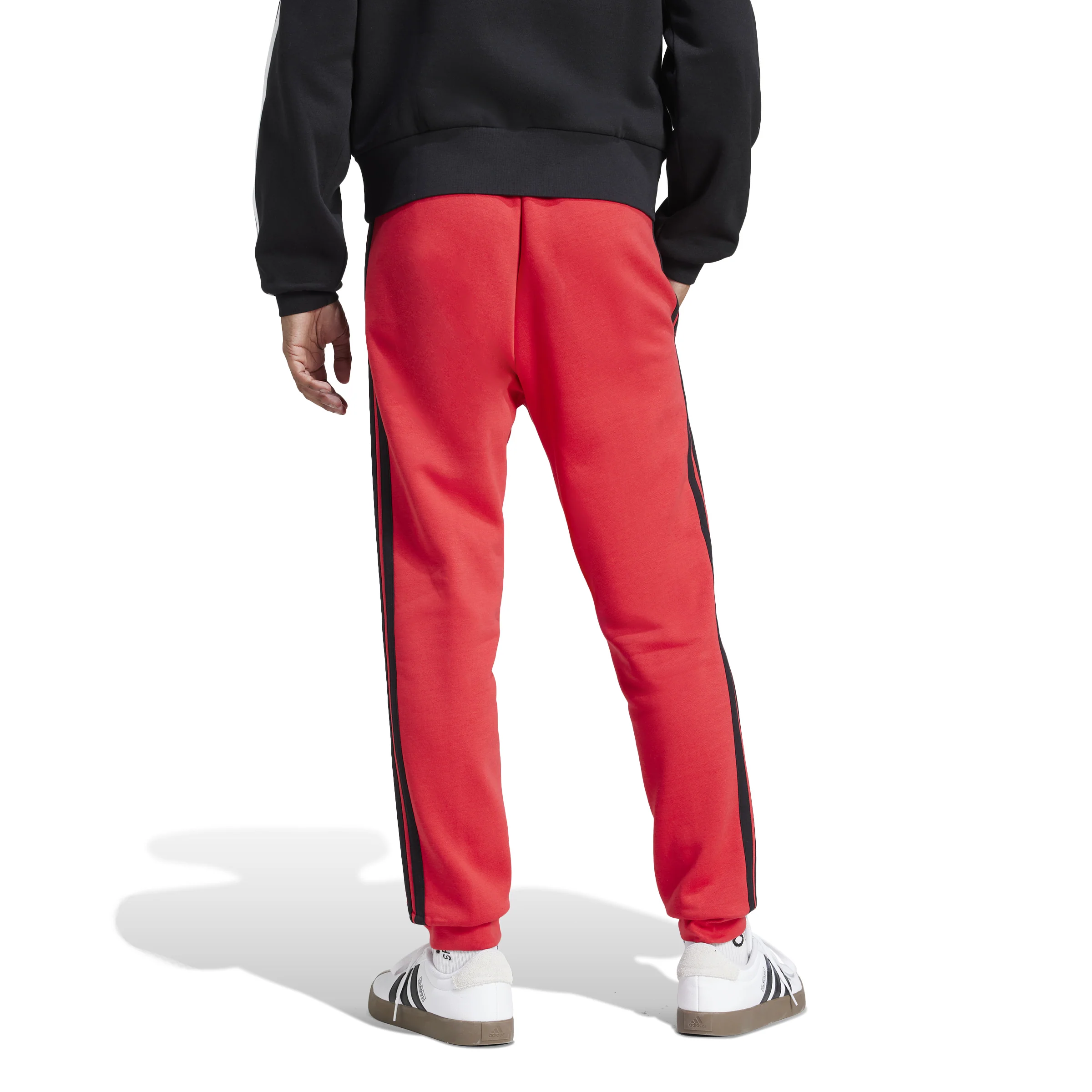 adidas Mens Essentials 3-Stripes Fleece Joggers - Image 3