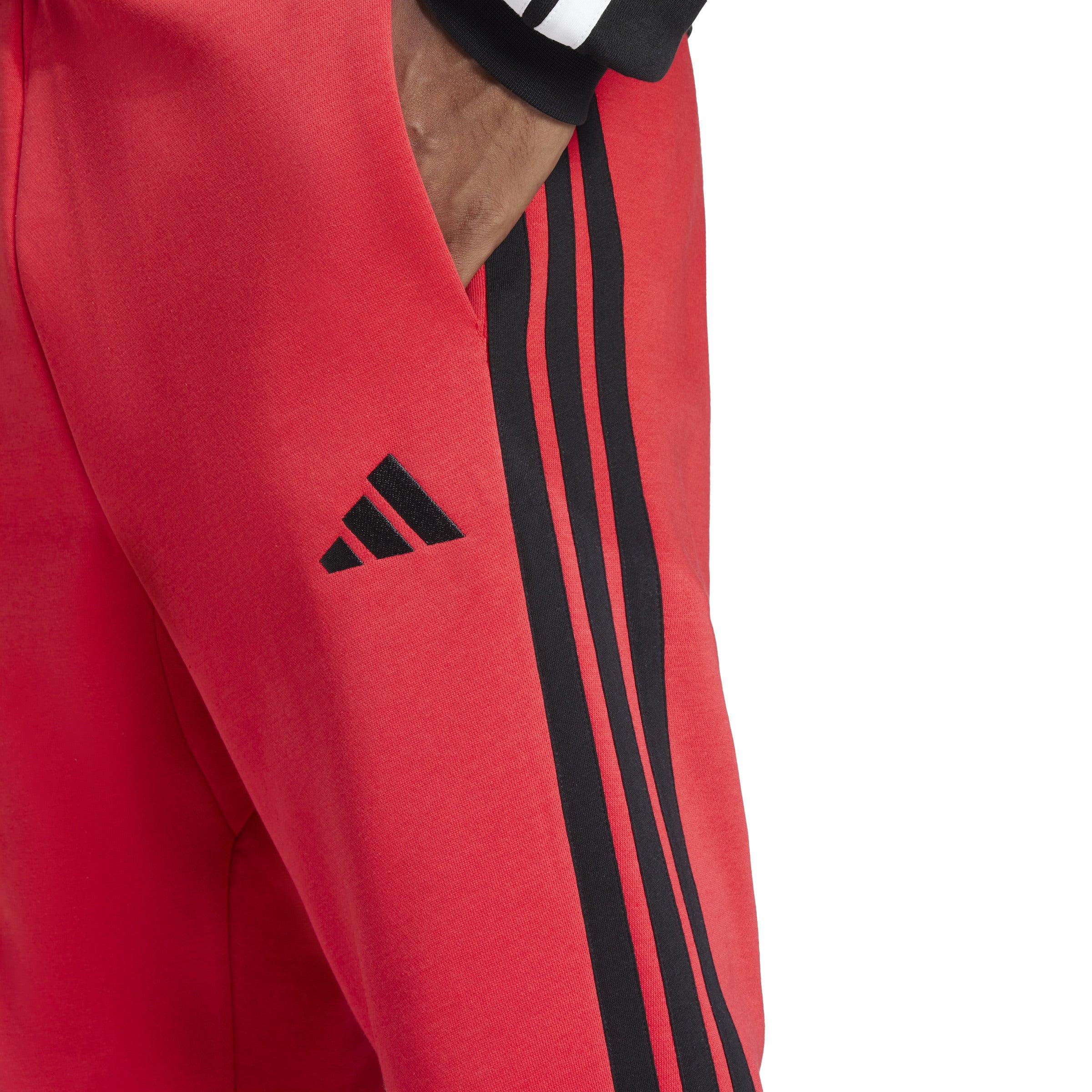 adidas Mens Essentials 3-Stripes Fleece Joggers - Image 4