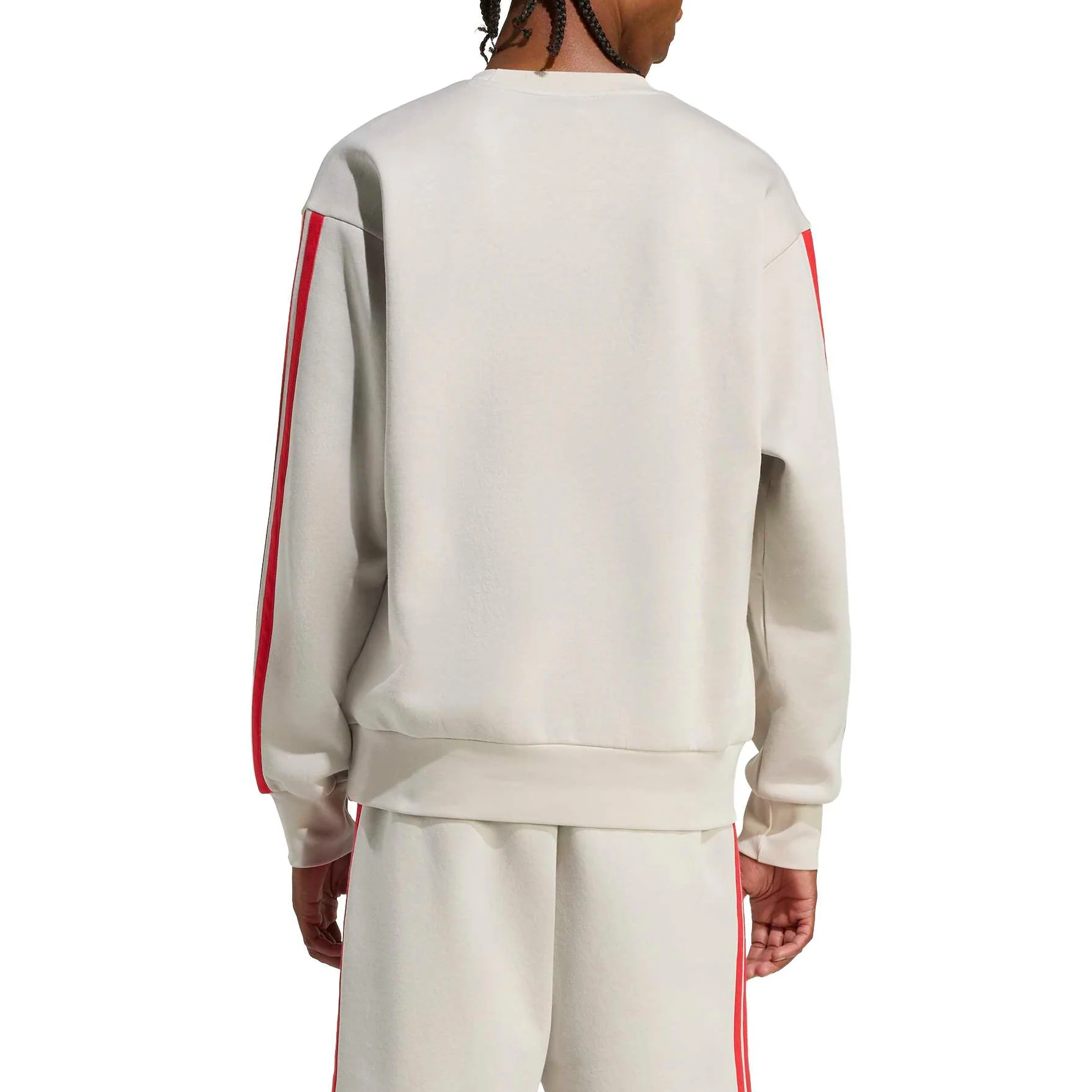 adidas Mens Essentials 3-Stripes Fleece Sweatshirt - Image 3