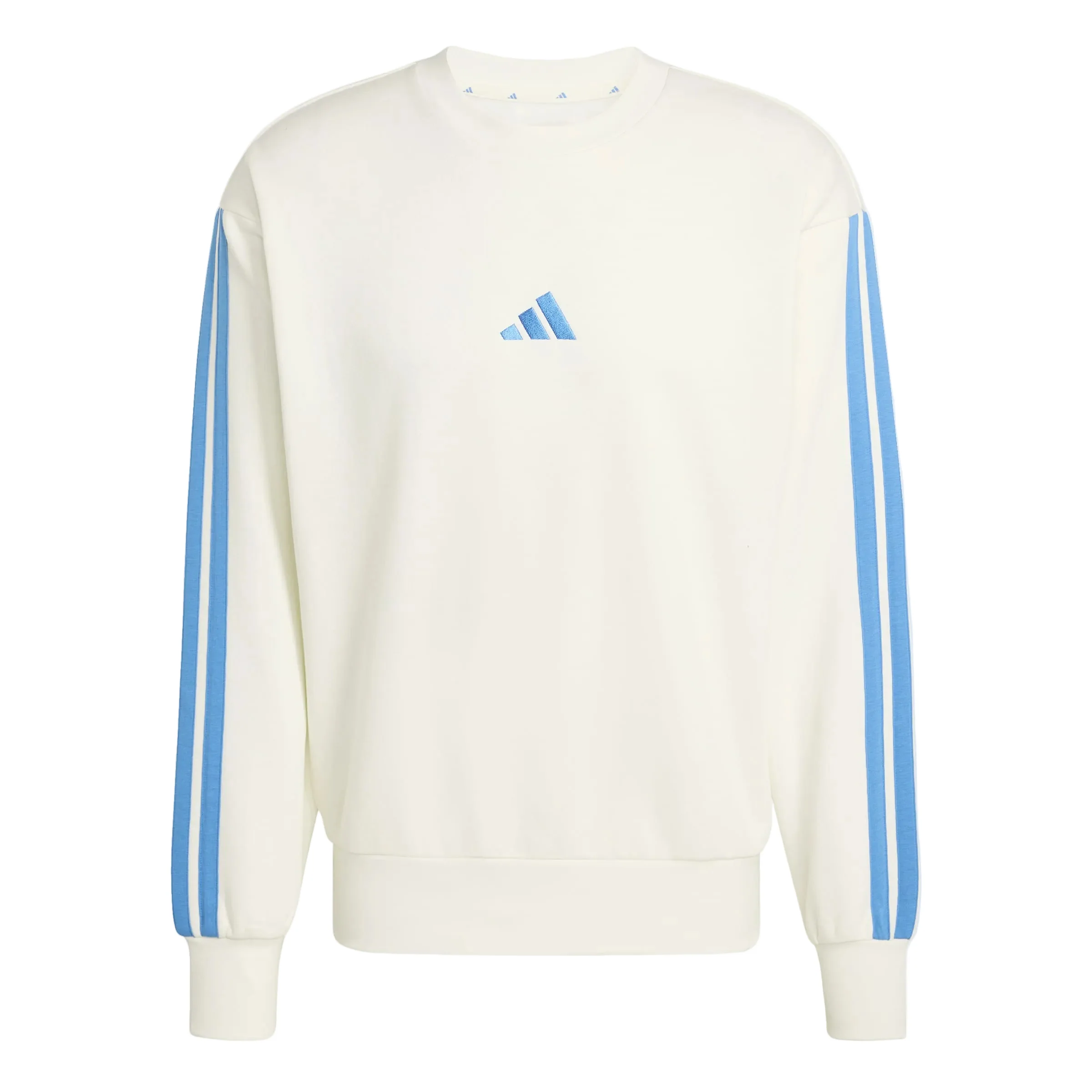 adidas Mens Essentials 3-Stripes Fleece Sweatshirt
