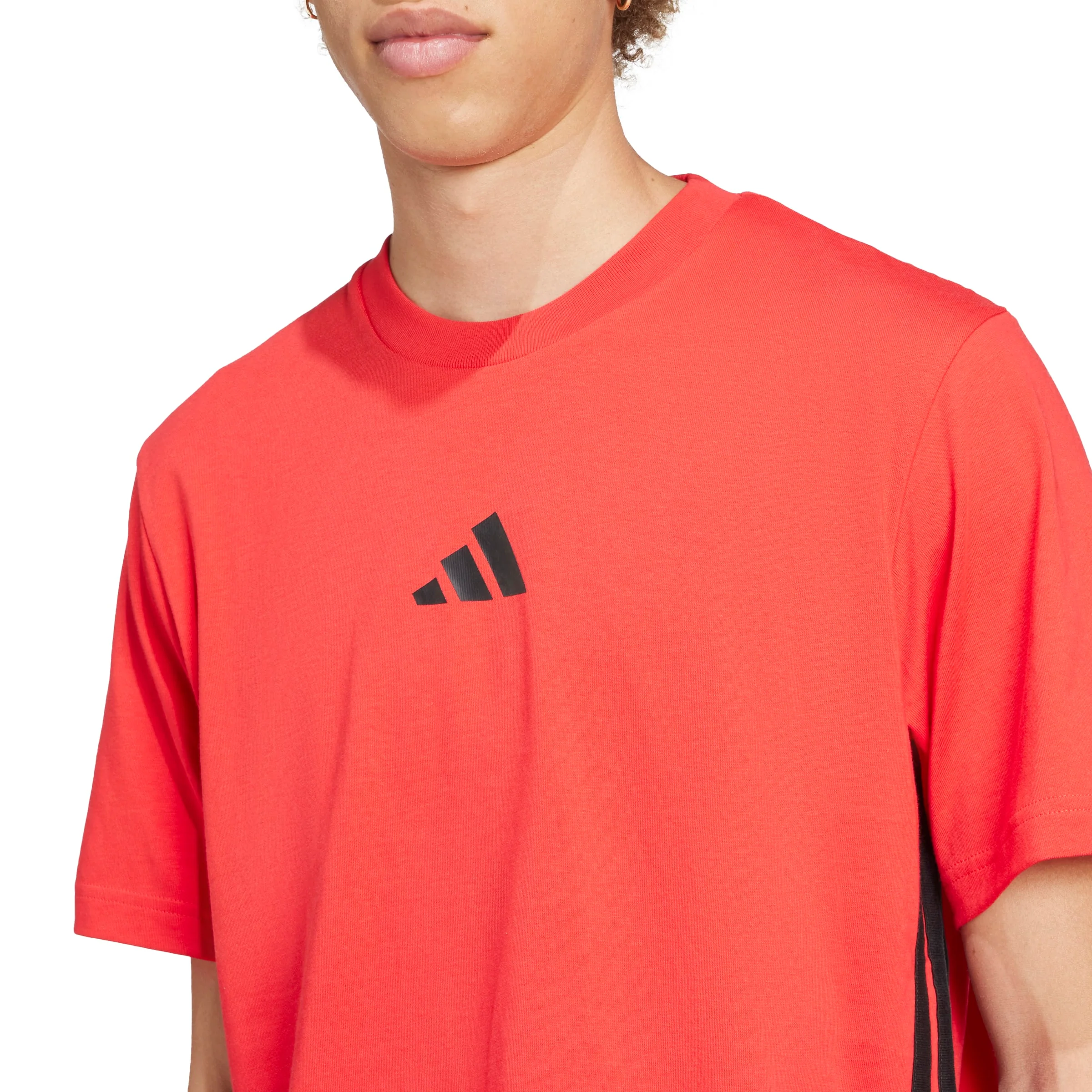 adidas Mens Essentials 3-Stripes Jersey Short Sleeve T-Shirt - Image 5