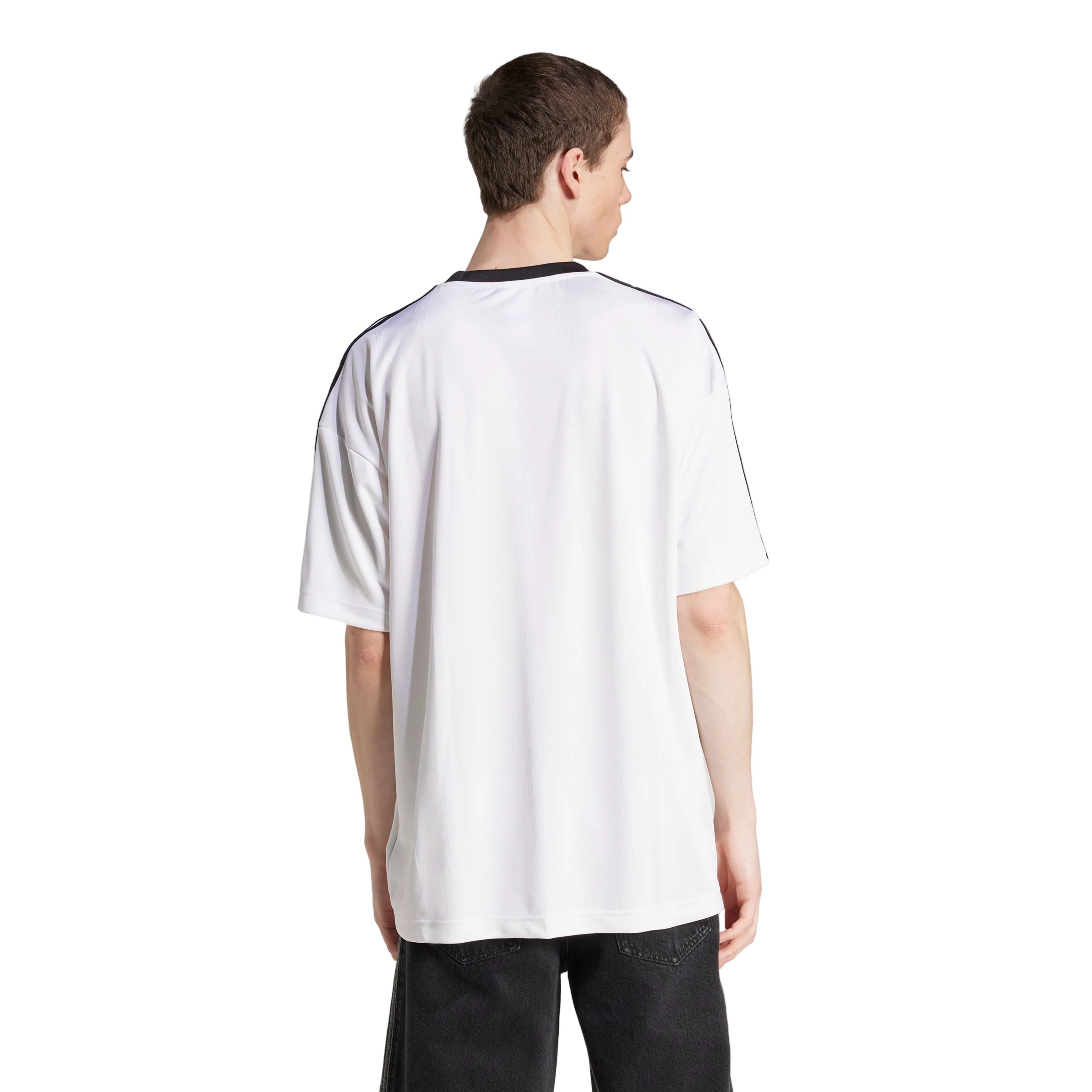 Adidas Mens Adicolor Jacquard Jersey Short Sleeve T-Shirt - Image 3